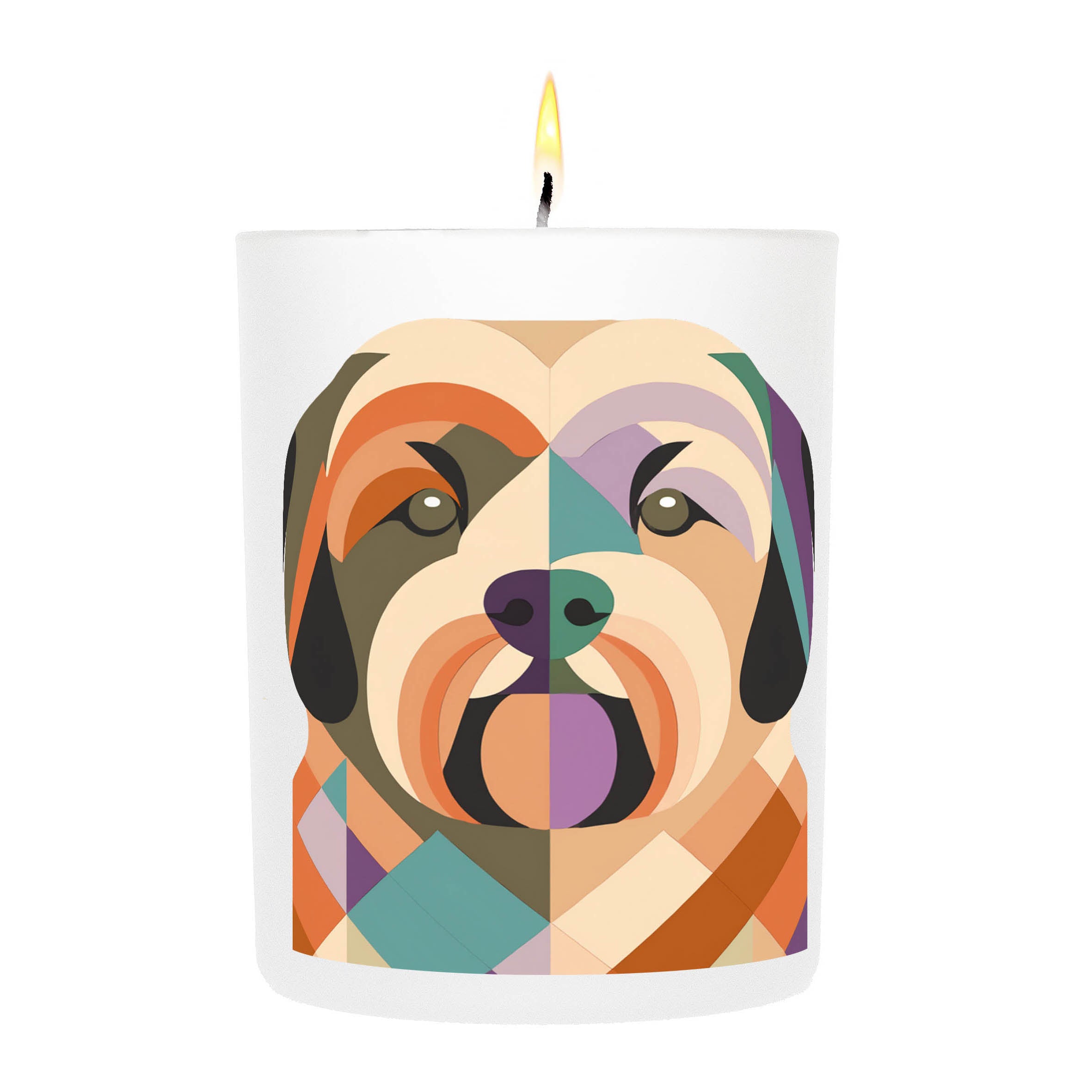 Lhaso Apso Graphic Bold Dog Candle