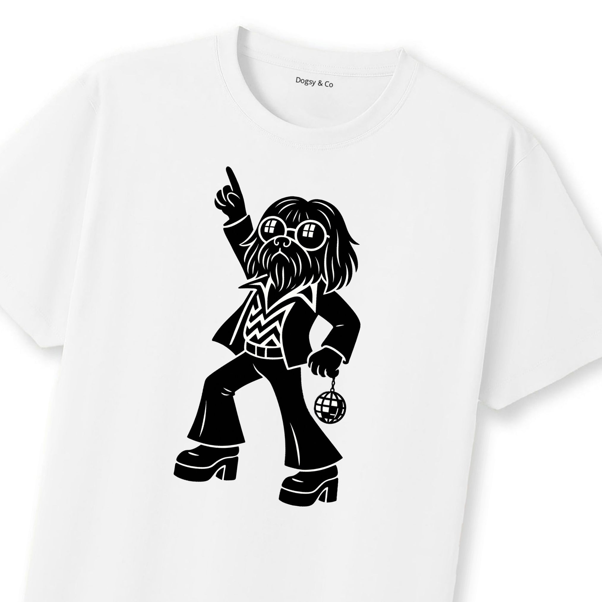 Lhasa Apso Disco Doggo T-Shirt | Dogsy & Co