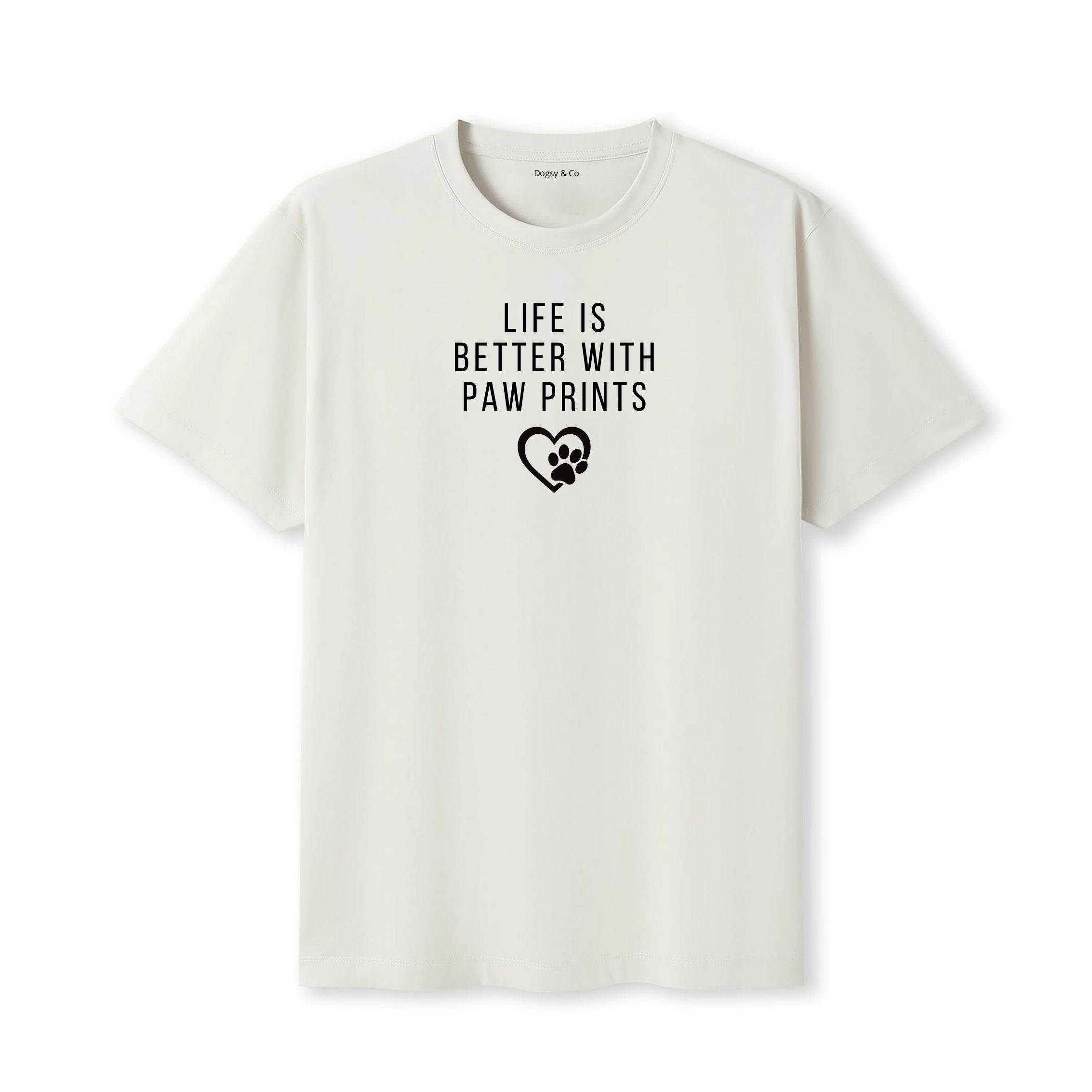 Life Is Better with Paw Prints T-Shirt - detail view
