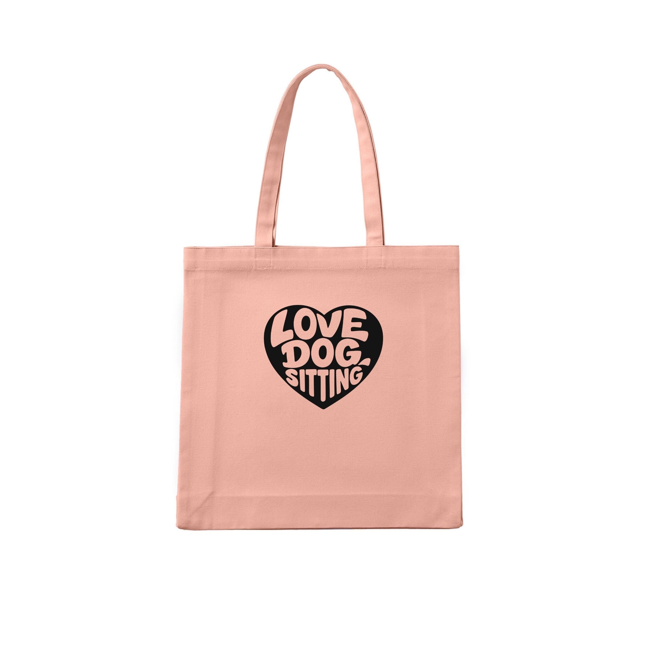 Love Dog Sitting Tote Bag - detail view