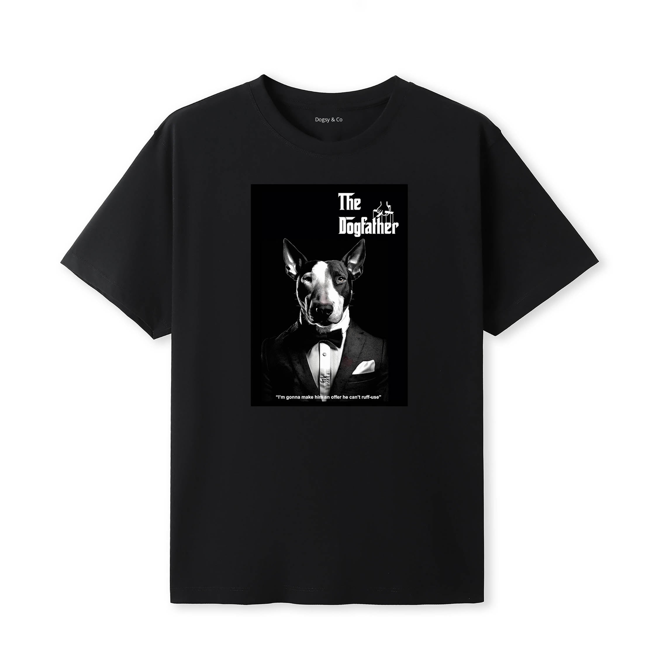 Bull Terrier Dogfather T-Shirt Artwork