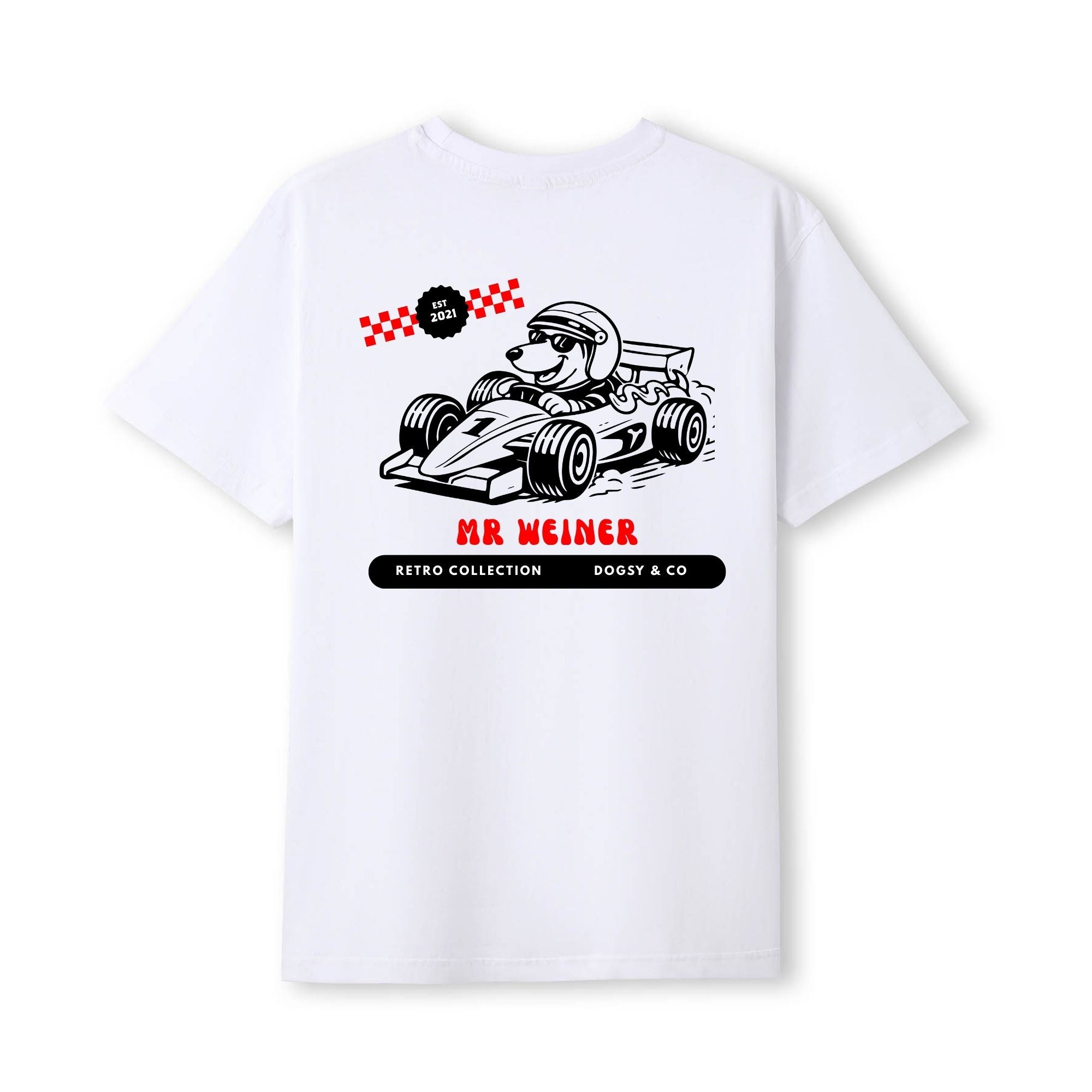 Mr Weiner Formula One Driver™ Funny Dachshund T‑Shirt