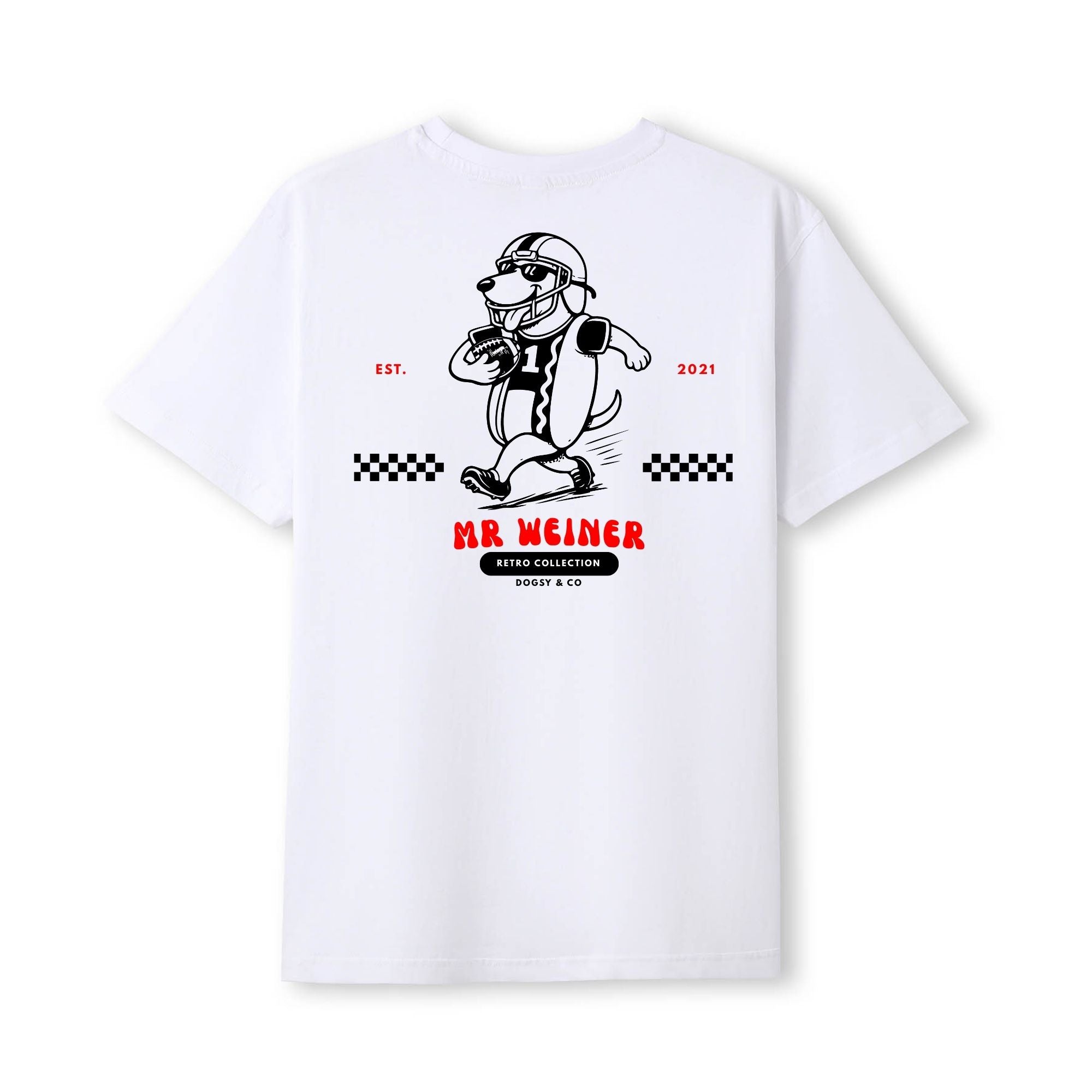 Mr Weiner Football Player™ Funny Dachshund T‑Shirt