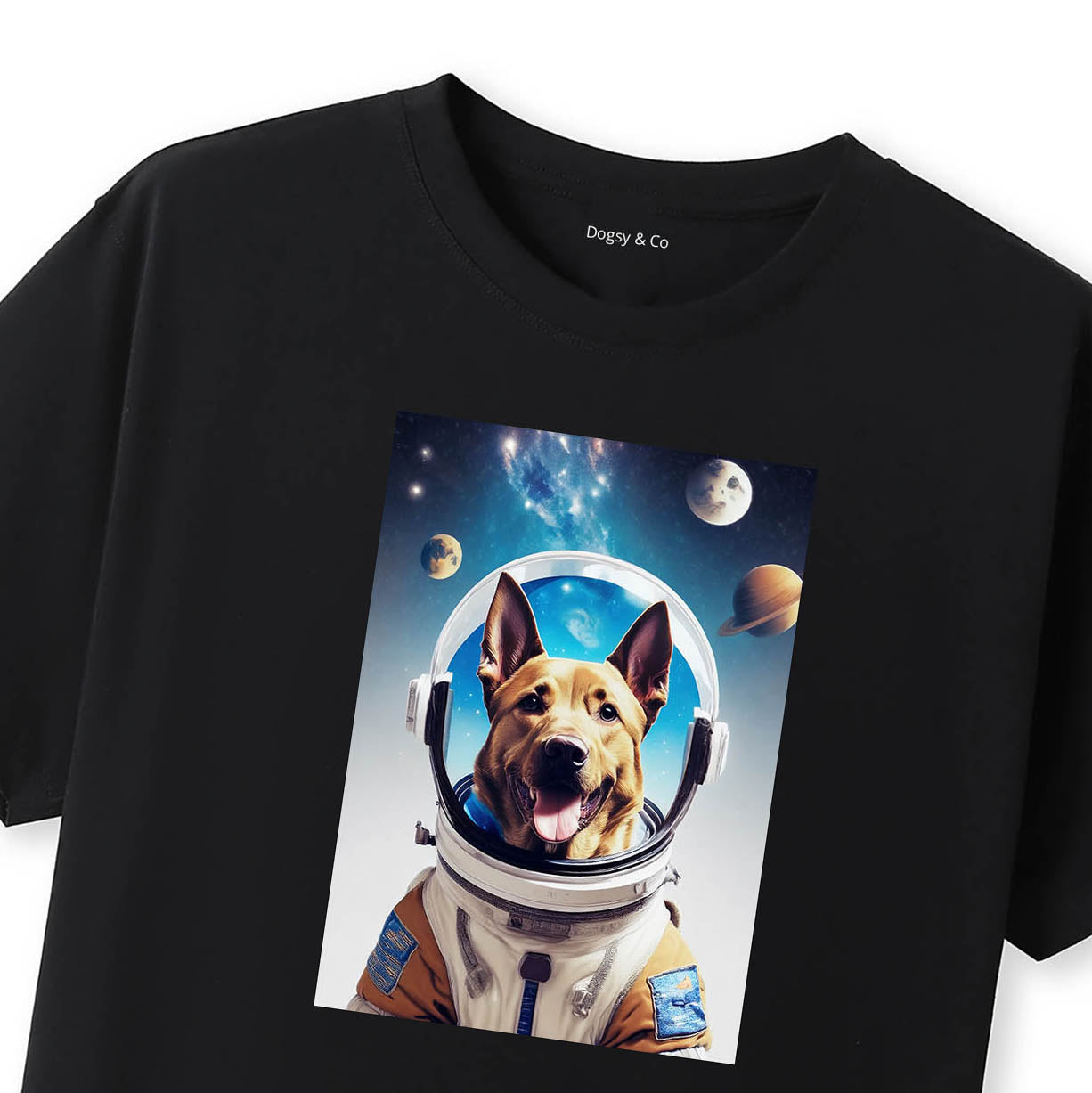 Black T-Shirt Close Up