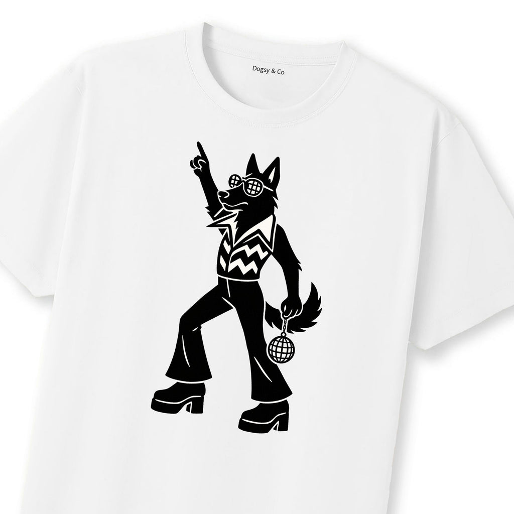 Malinois Disco Doggo T-Shirt | Dogsy & Co