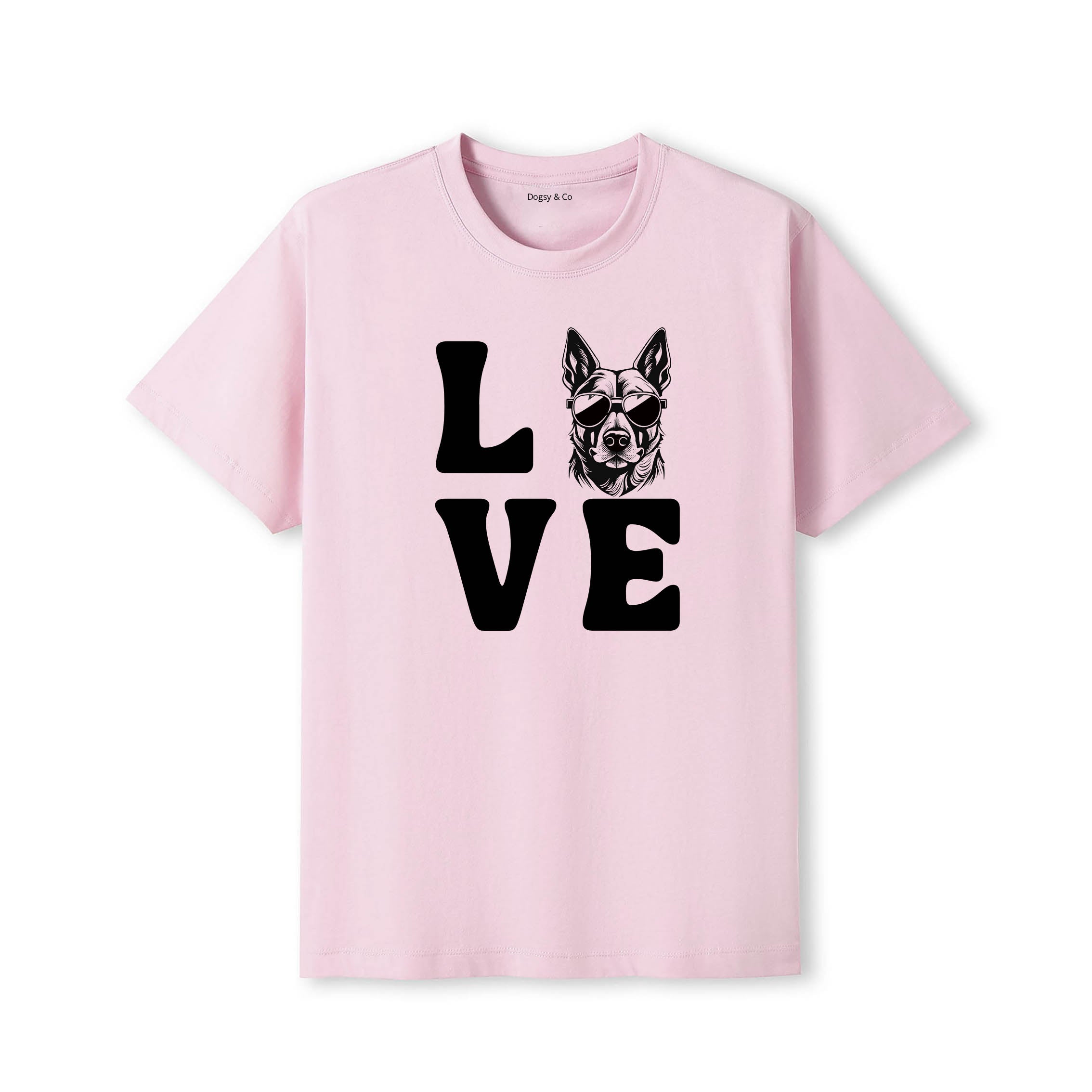 Malinois LOVE DOGS Tshirt - Pink