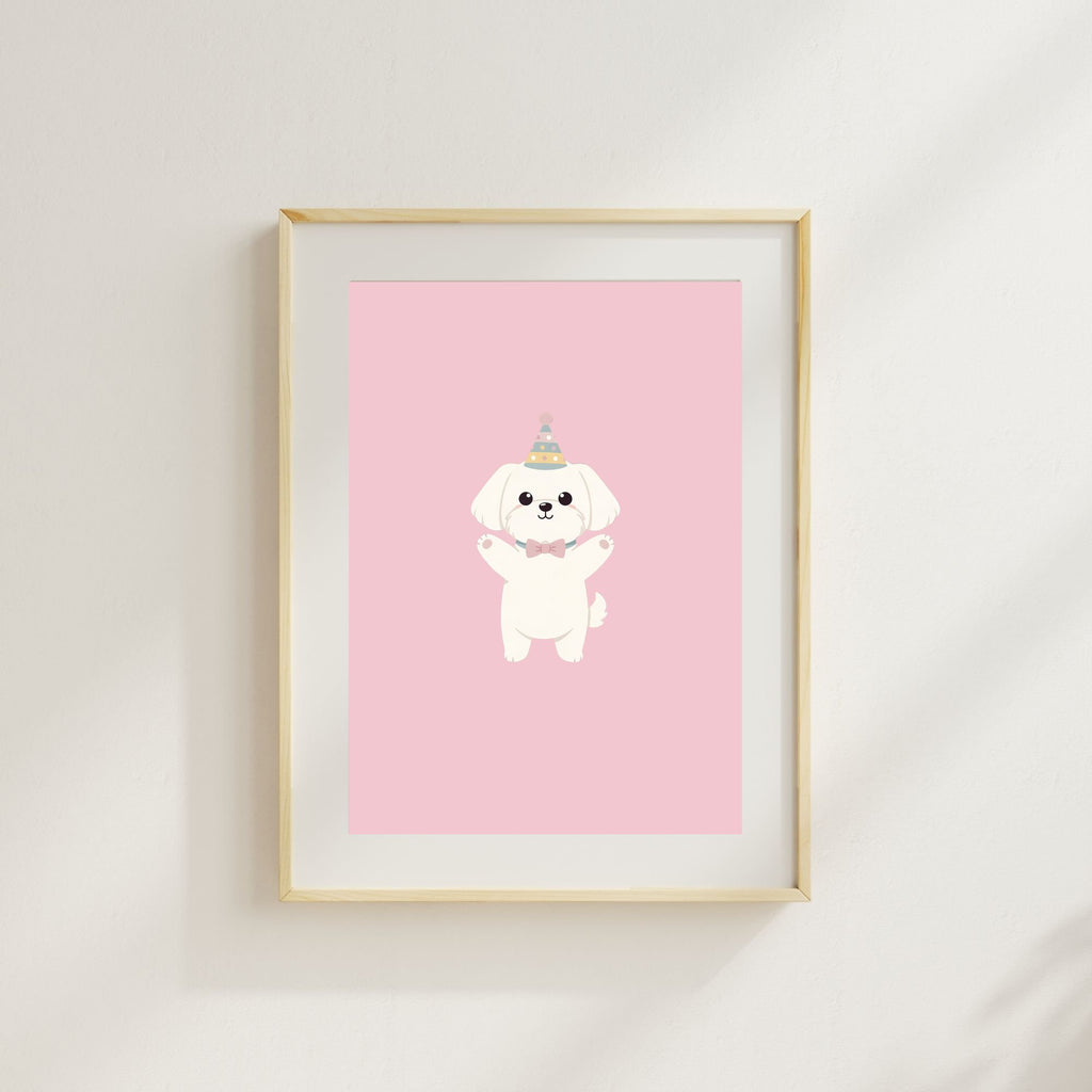 Maltese Kids Nursery Wall Art Print Bundle — 22 Dog Costume Designs, 5 Colours, 6 Print Sizes | Digital Download