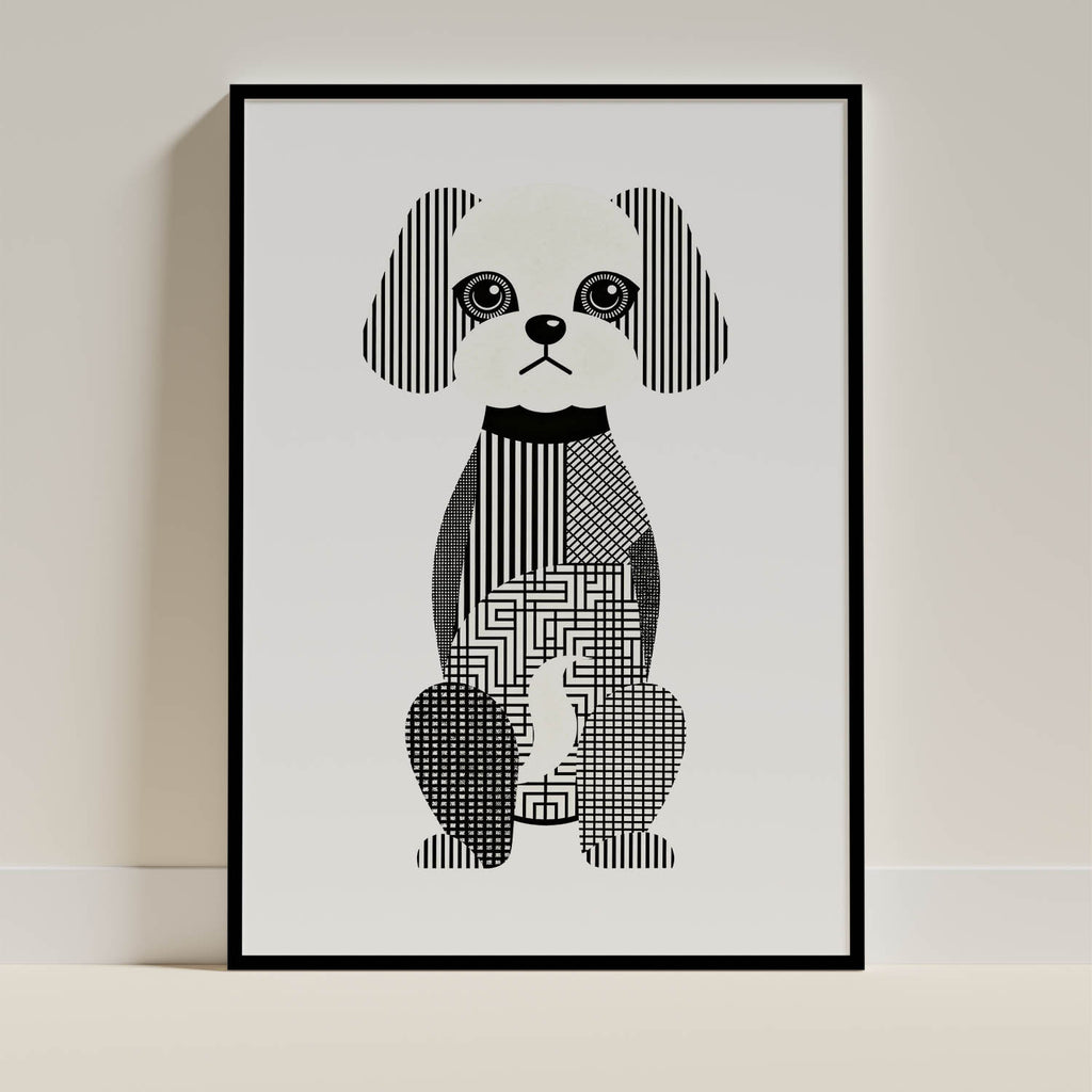 Maltese Geometric Line Art mockup