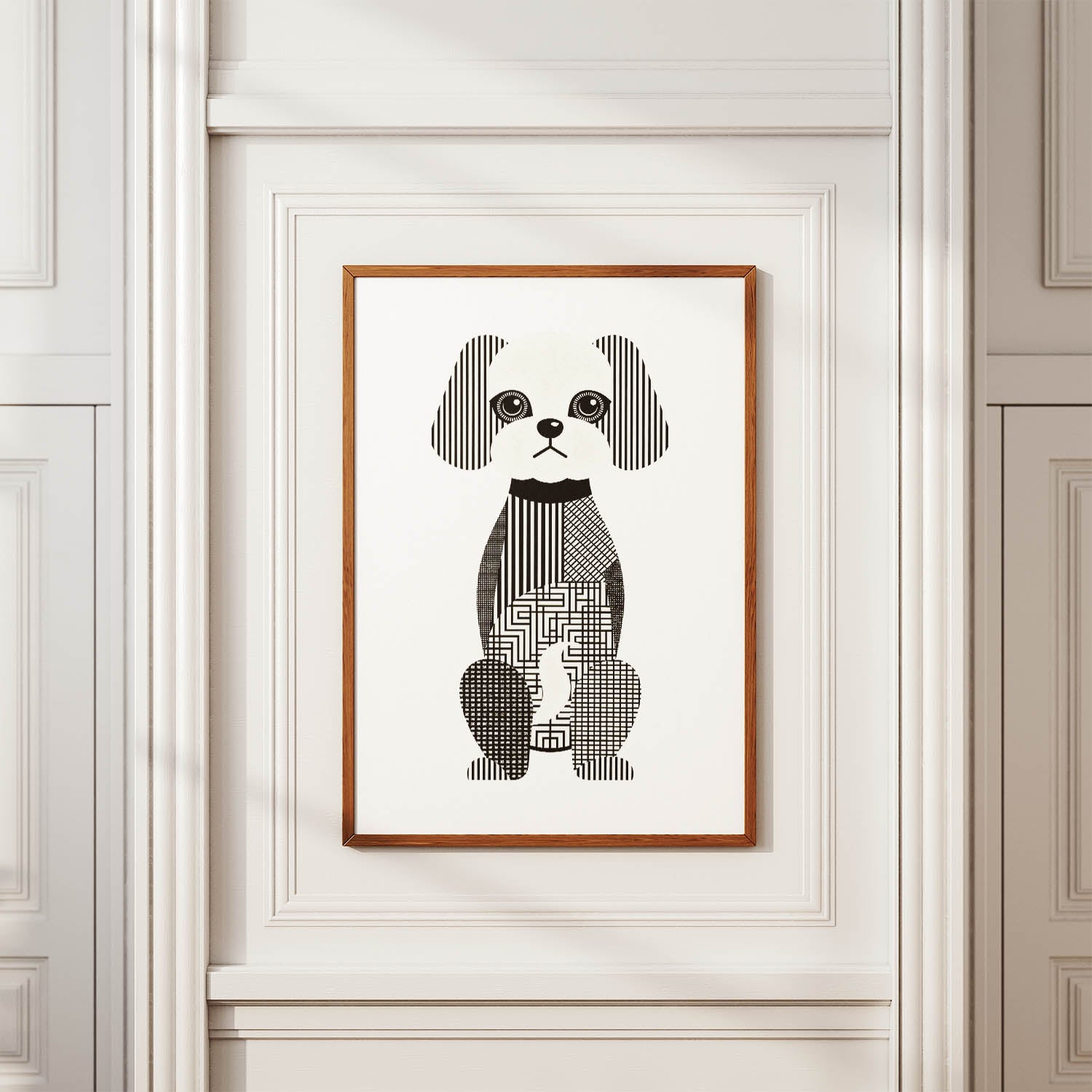 Maltese Geometric Line Art mockup