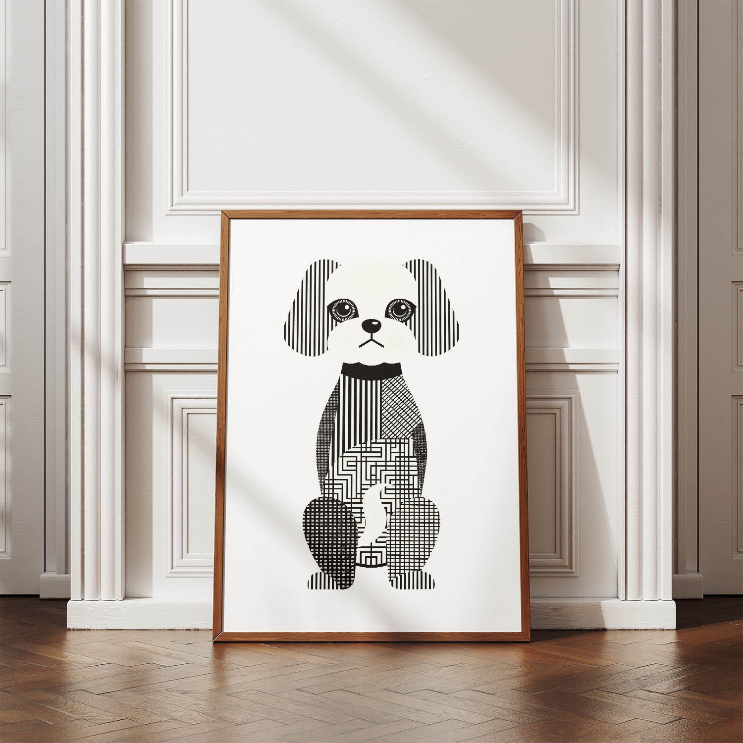 Maltese Geometric Line Art mockup