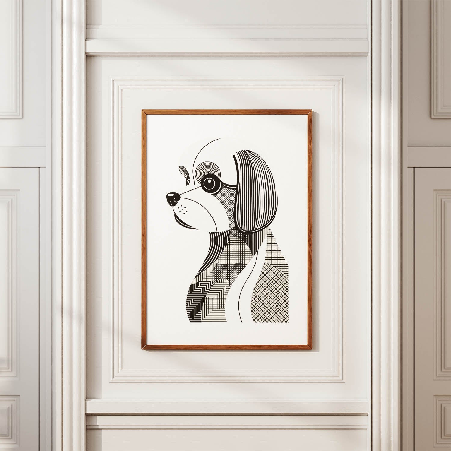 Maltese Geometric Line Art mockup