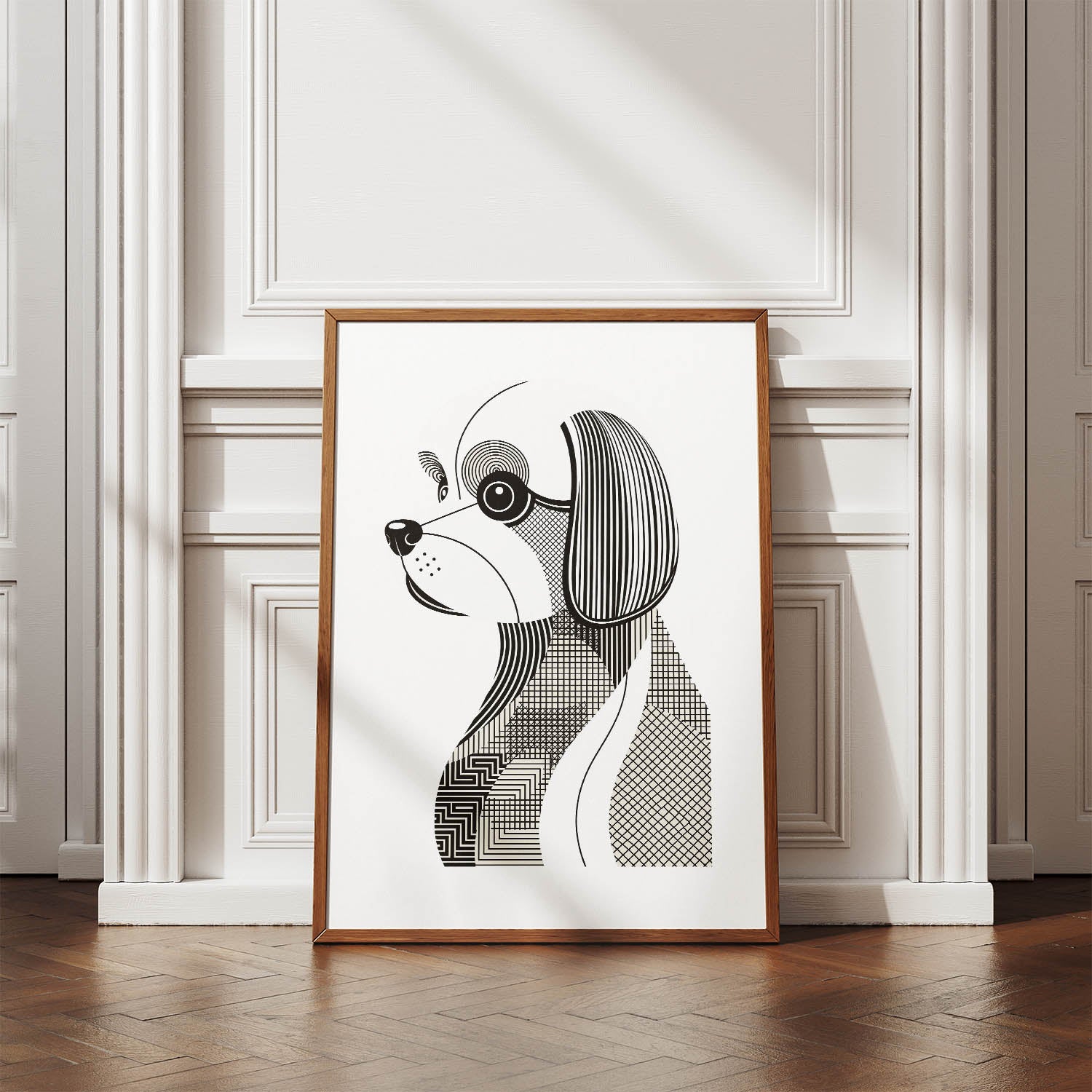 Maltese Geometric Line Art mockup