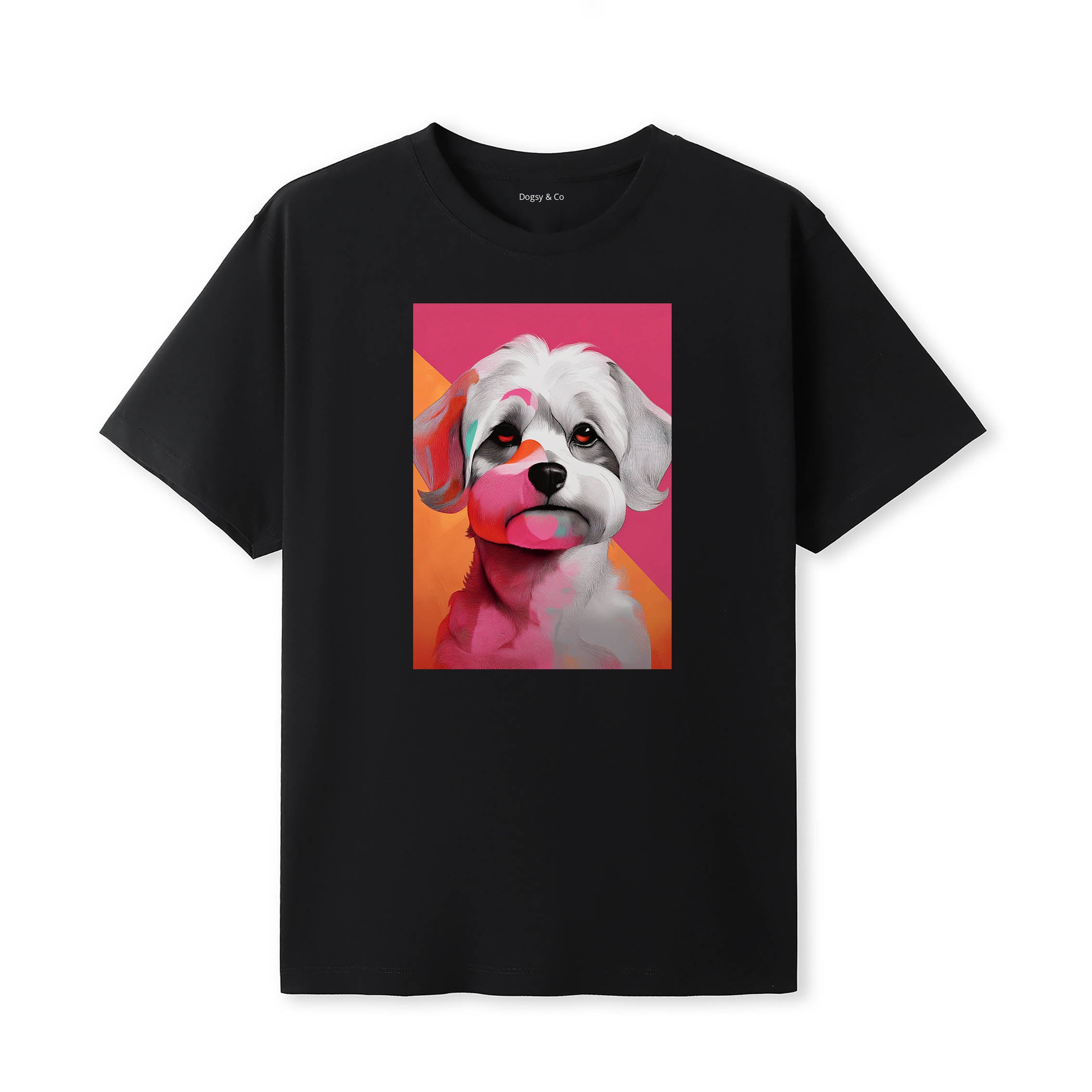 Maltese Mod Pop Dogs T-Shirt Artwork