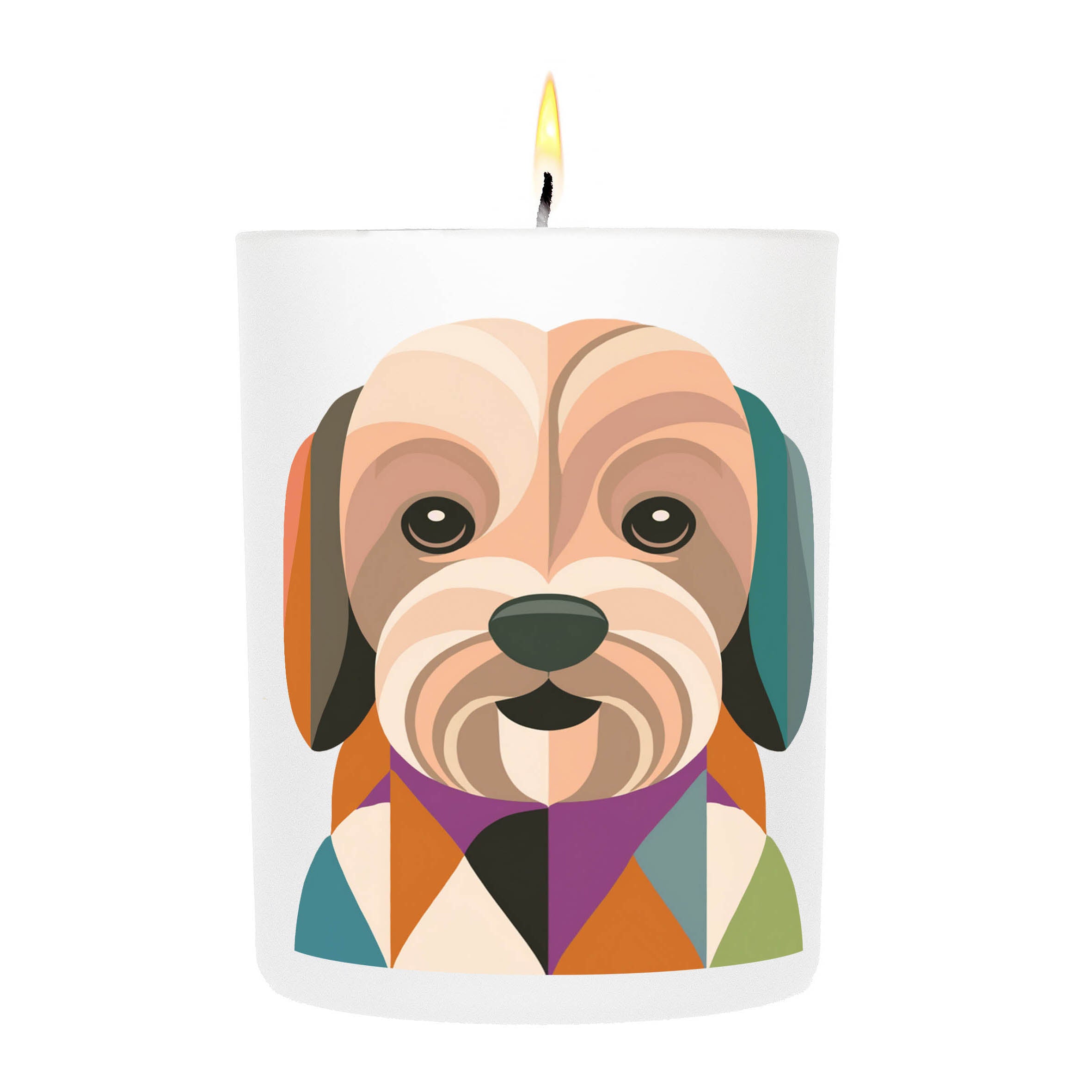 Maltipoo Graphic Bold Dog Candle