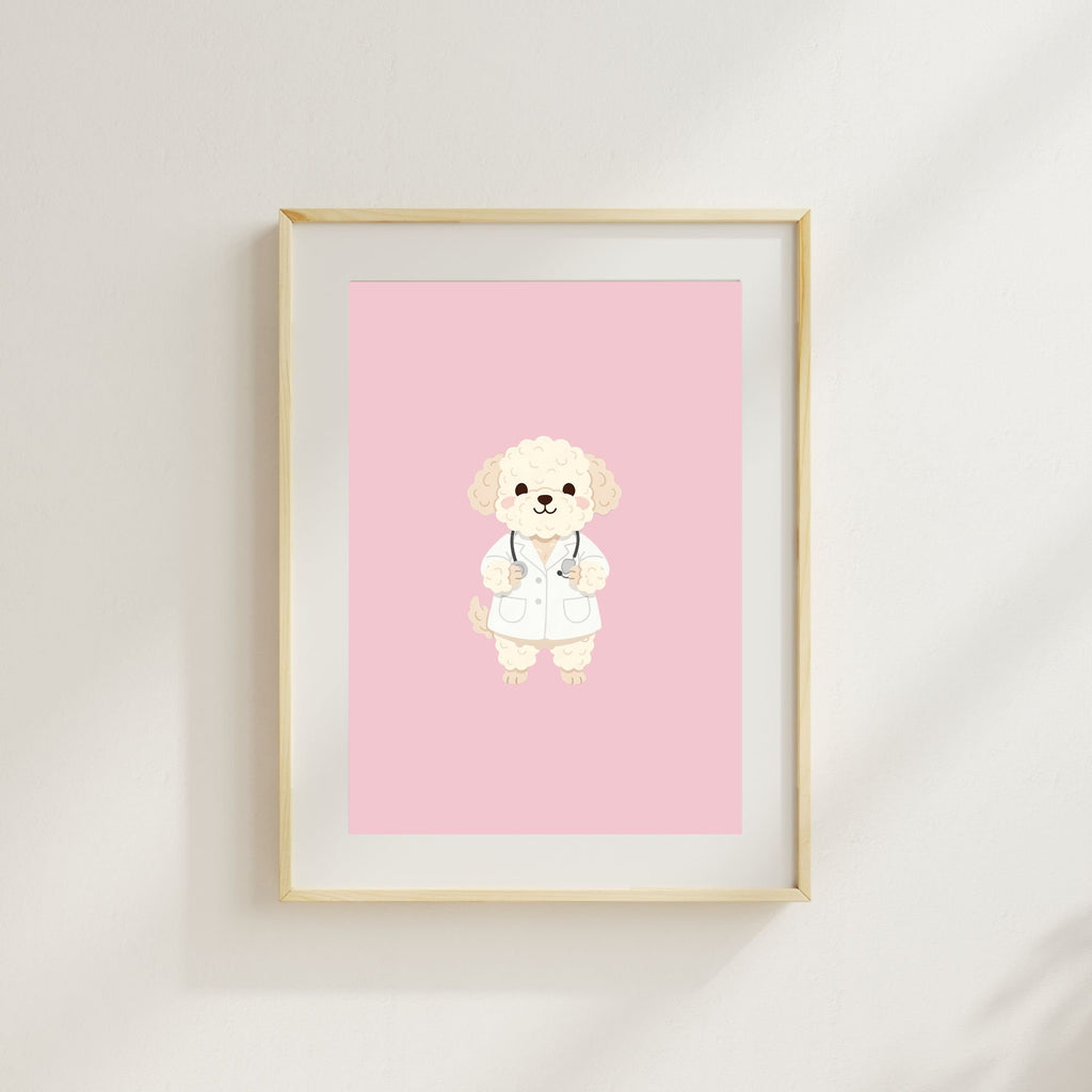 Maltipoo Kids Nursery Wall Art Print Bundle — 22 Dog Costume Designs, 5 Colours, 6 Print Sizes | Digital Download