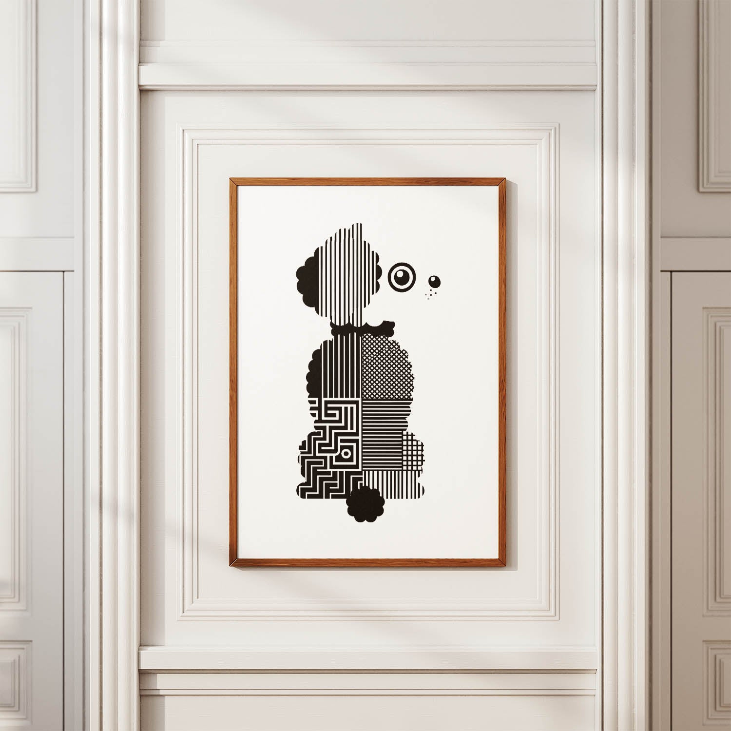 Maltipoo Geometric Line Art mockup