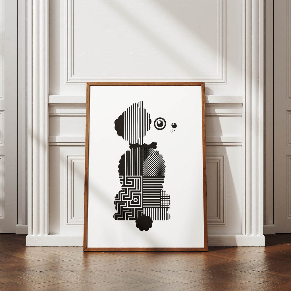 Maltipoo Geometric Line Art mockup