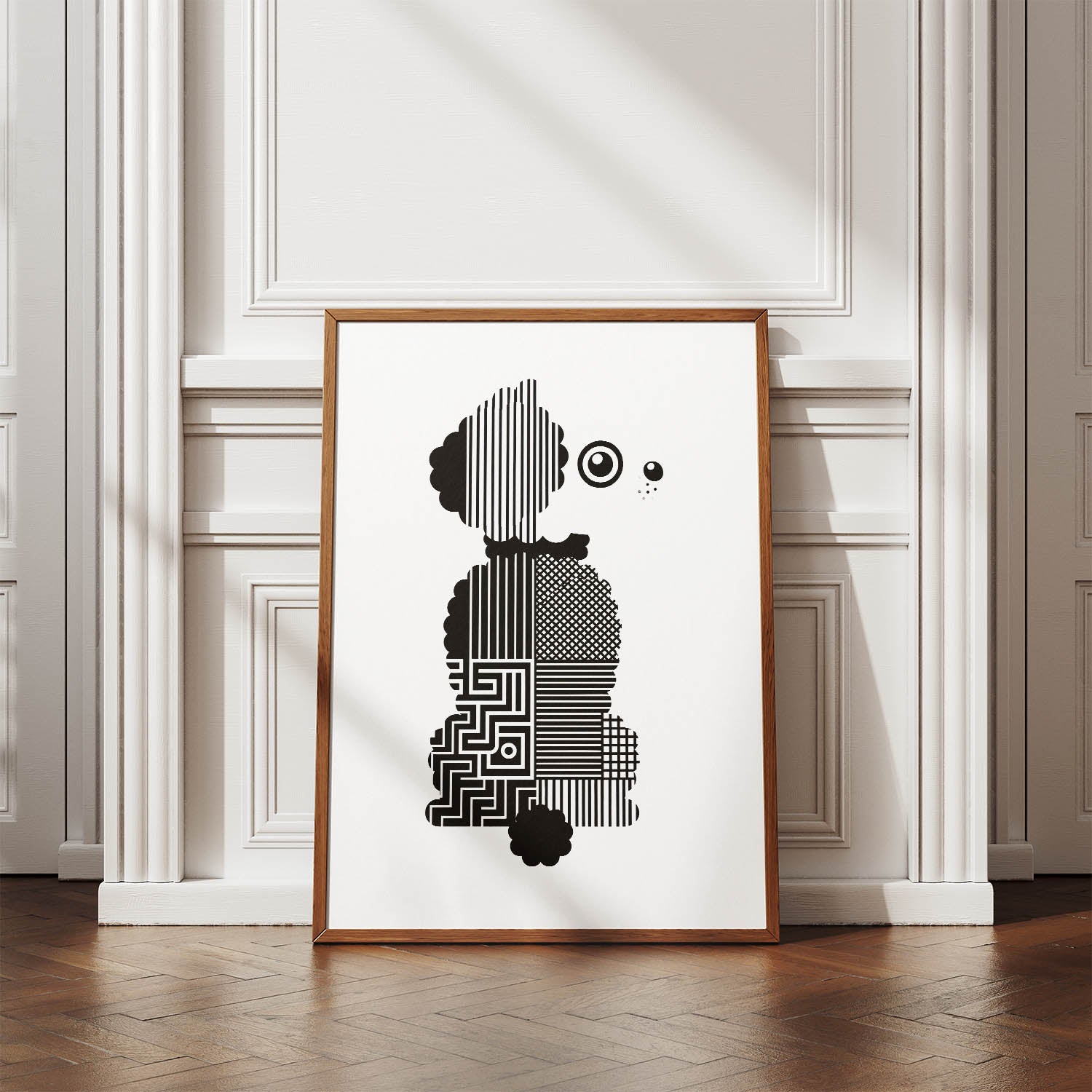 Maltipoo Geometric Line Art mockup