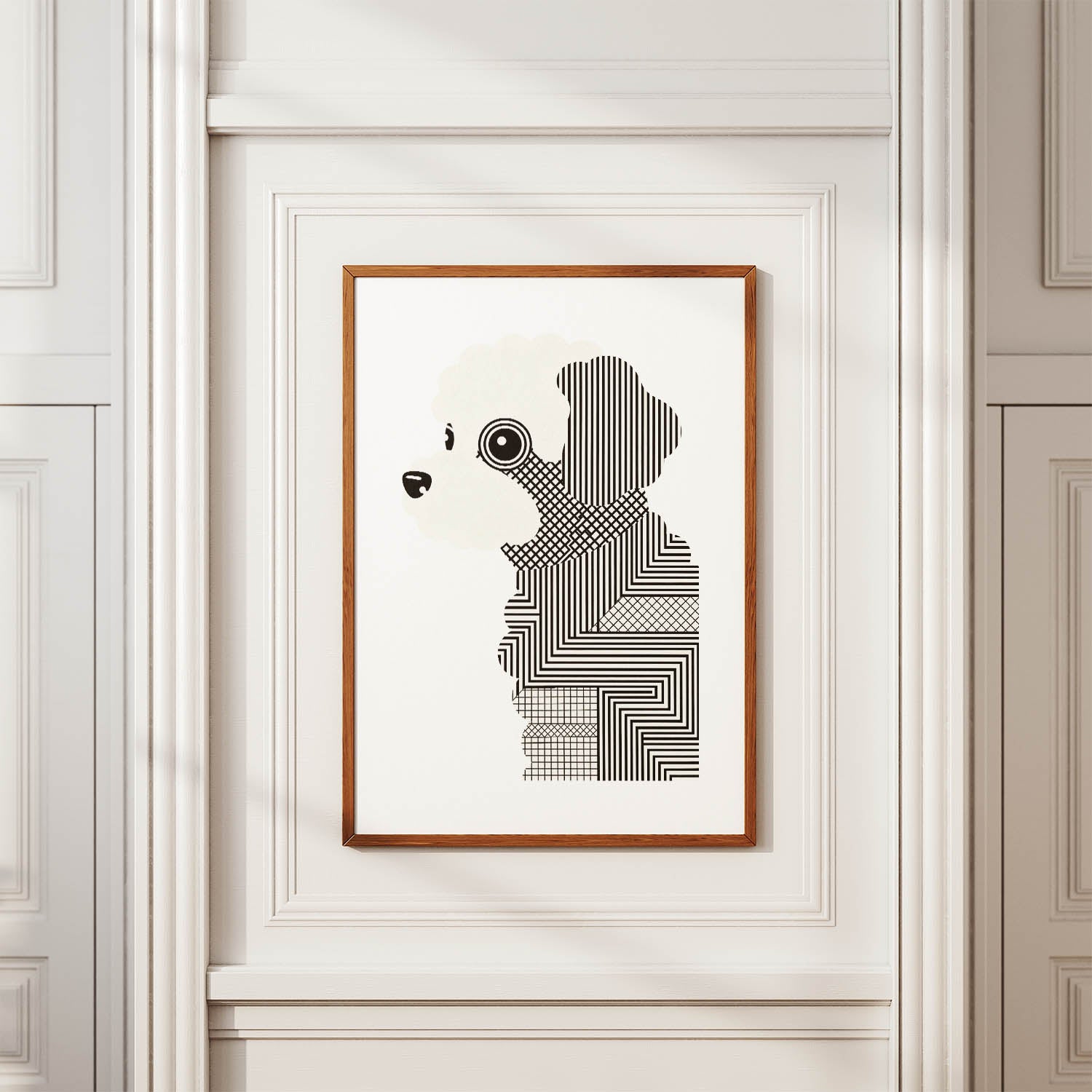 Maltipoo Geometric Line Art mockup