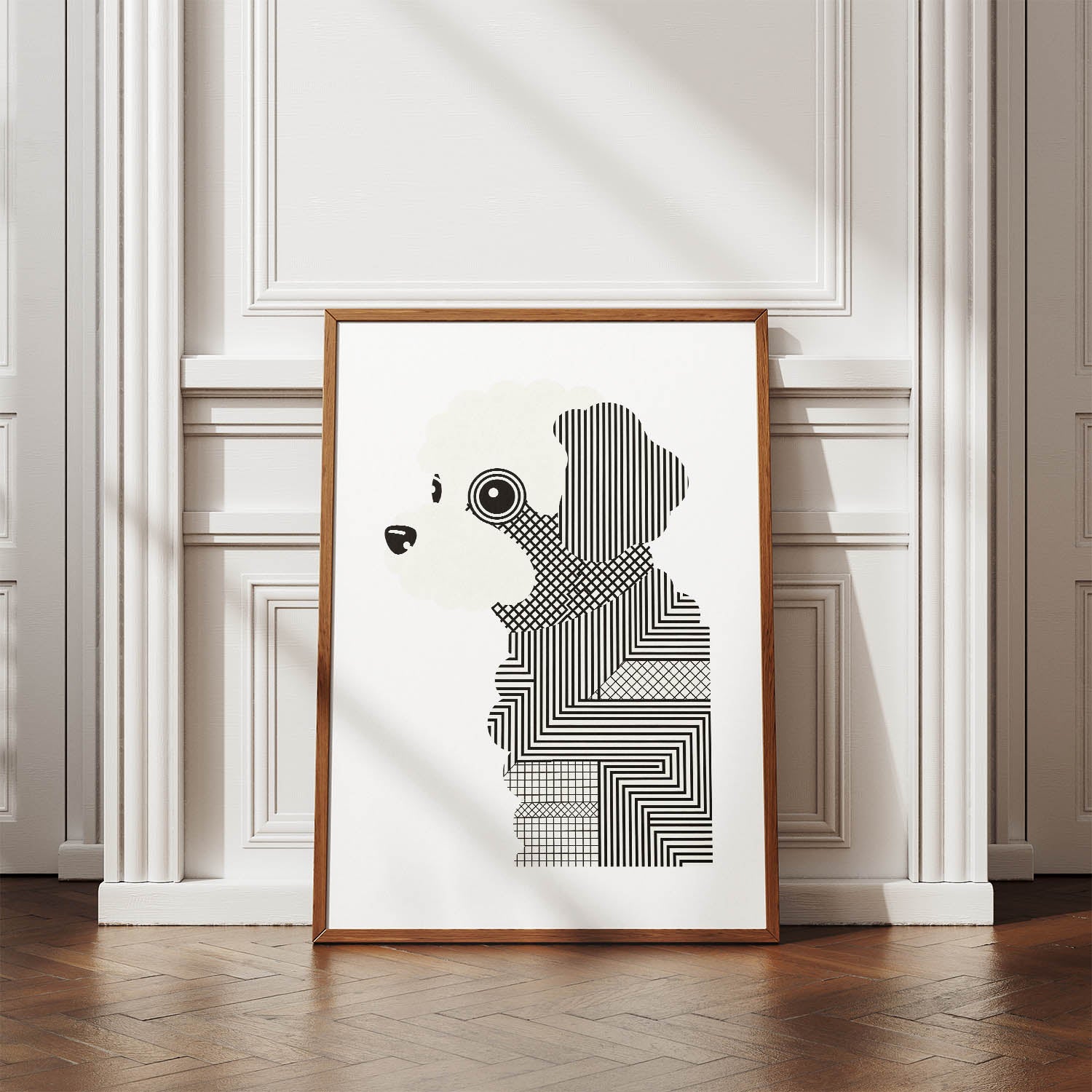 Maltipoo Geometric Line Art mockup