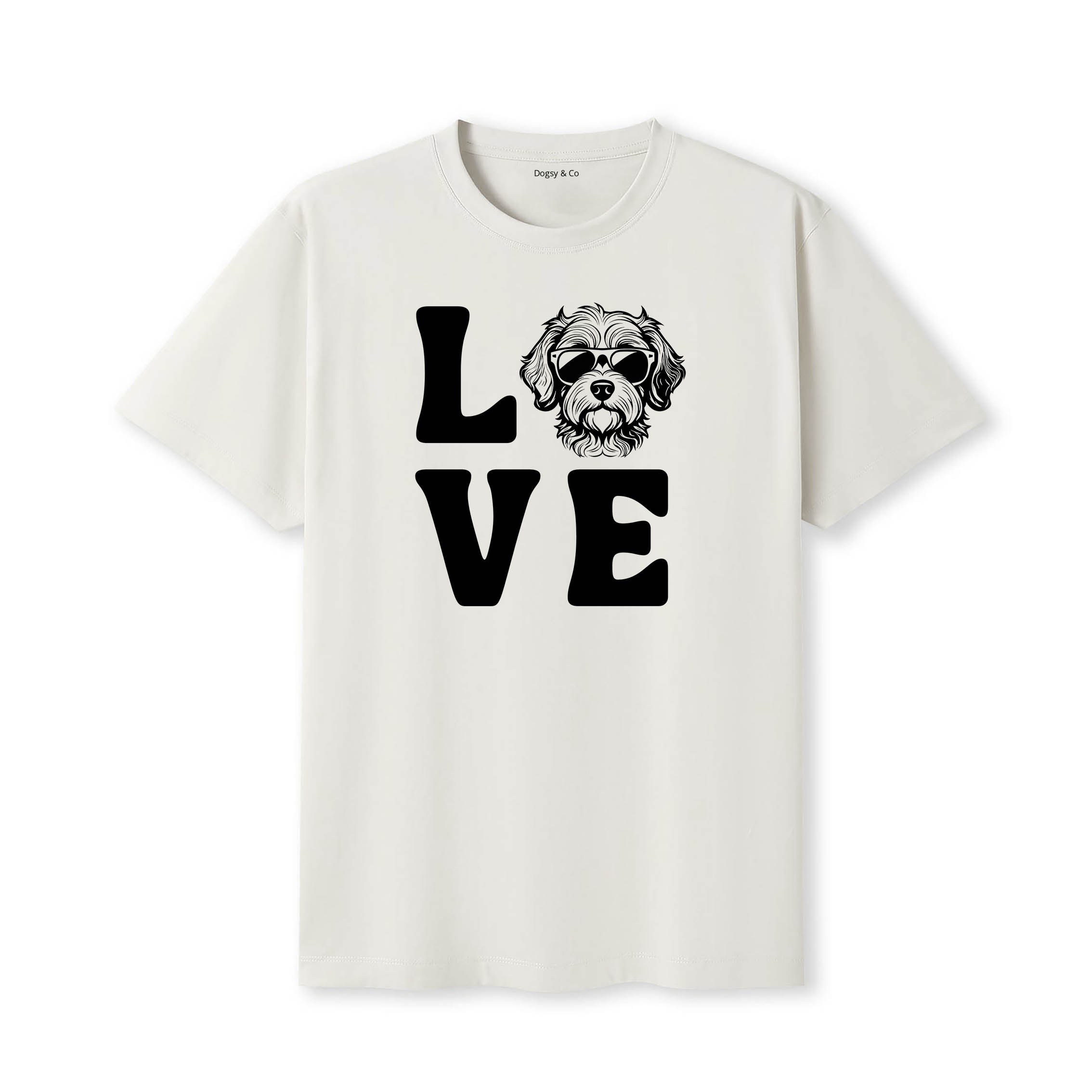 Maltipoo LOVE DOGS Tshirt - Natural