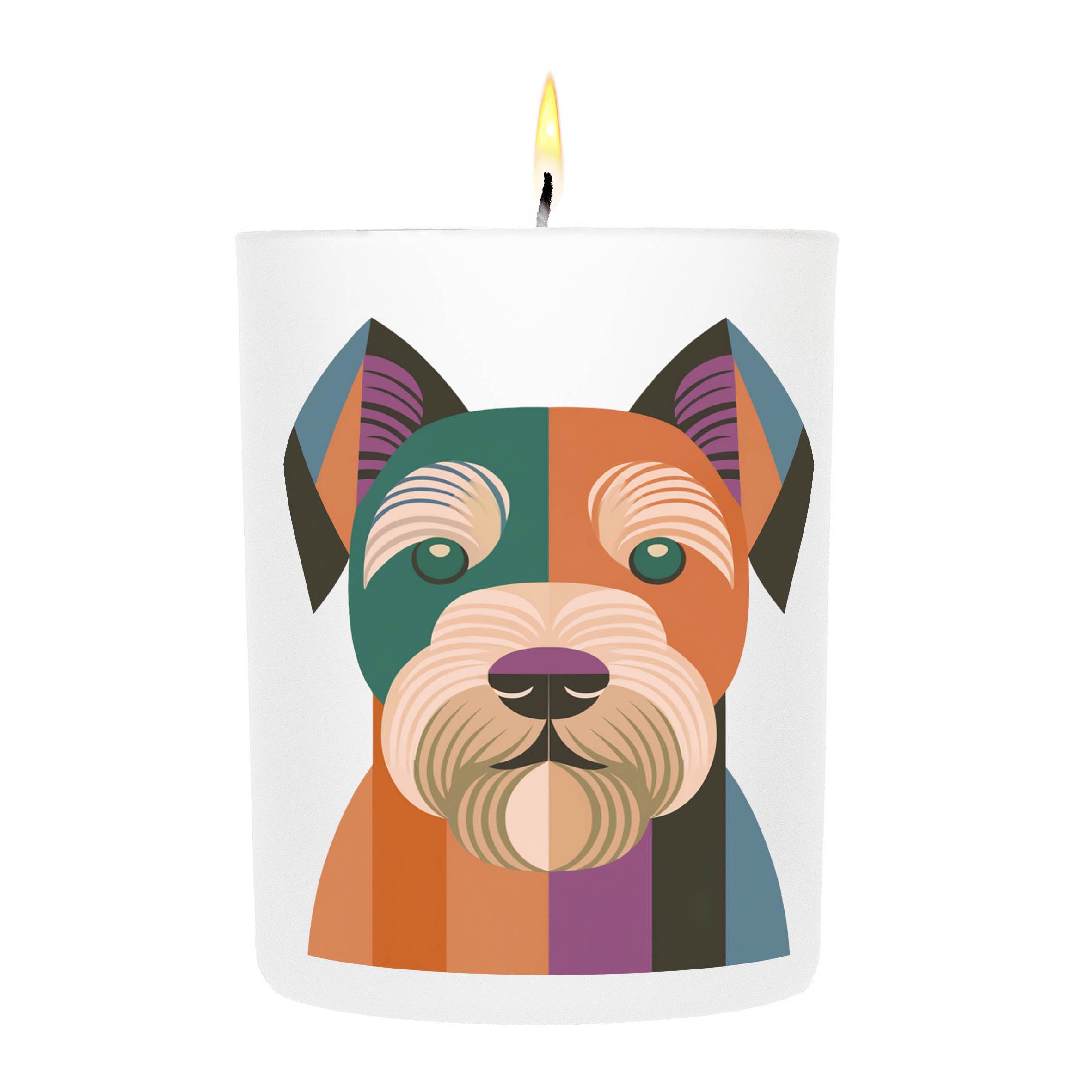 Manchester Terrier Graphic Bold Dog Candle