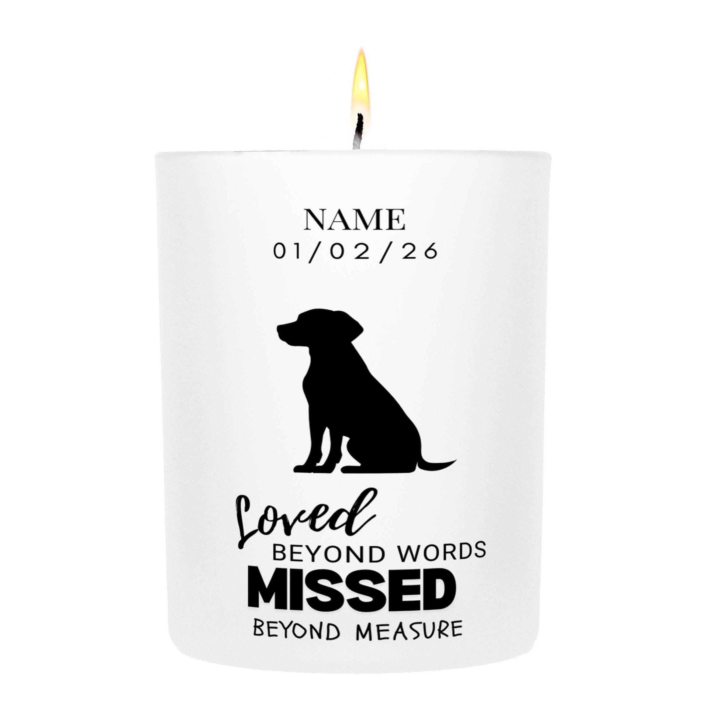 Maremma – Loved Beyond Words, Missed Beyond Measure Custom Candle