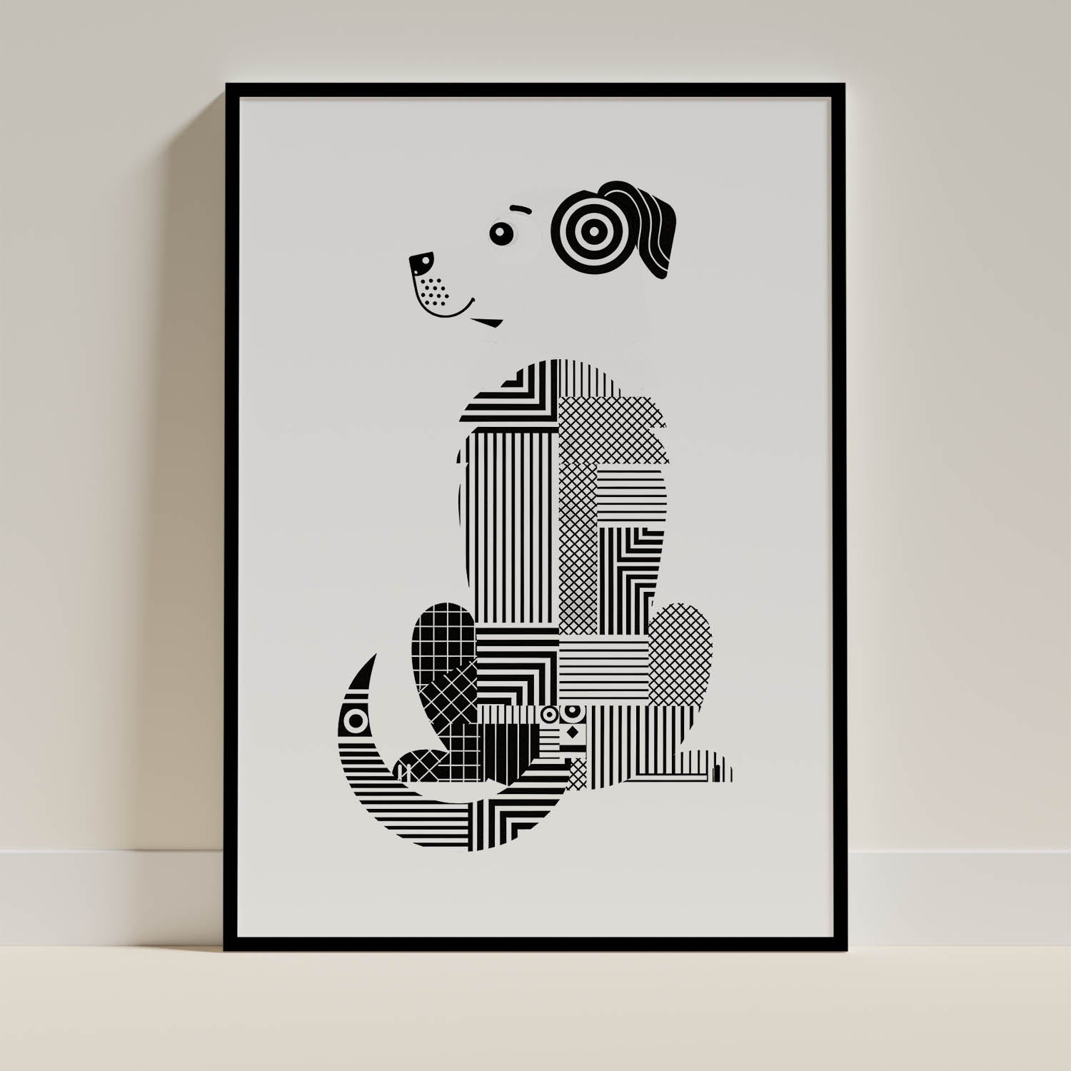 Maremma Geometric Line Art mockup