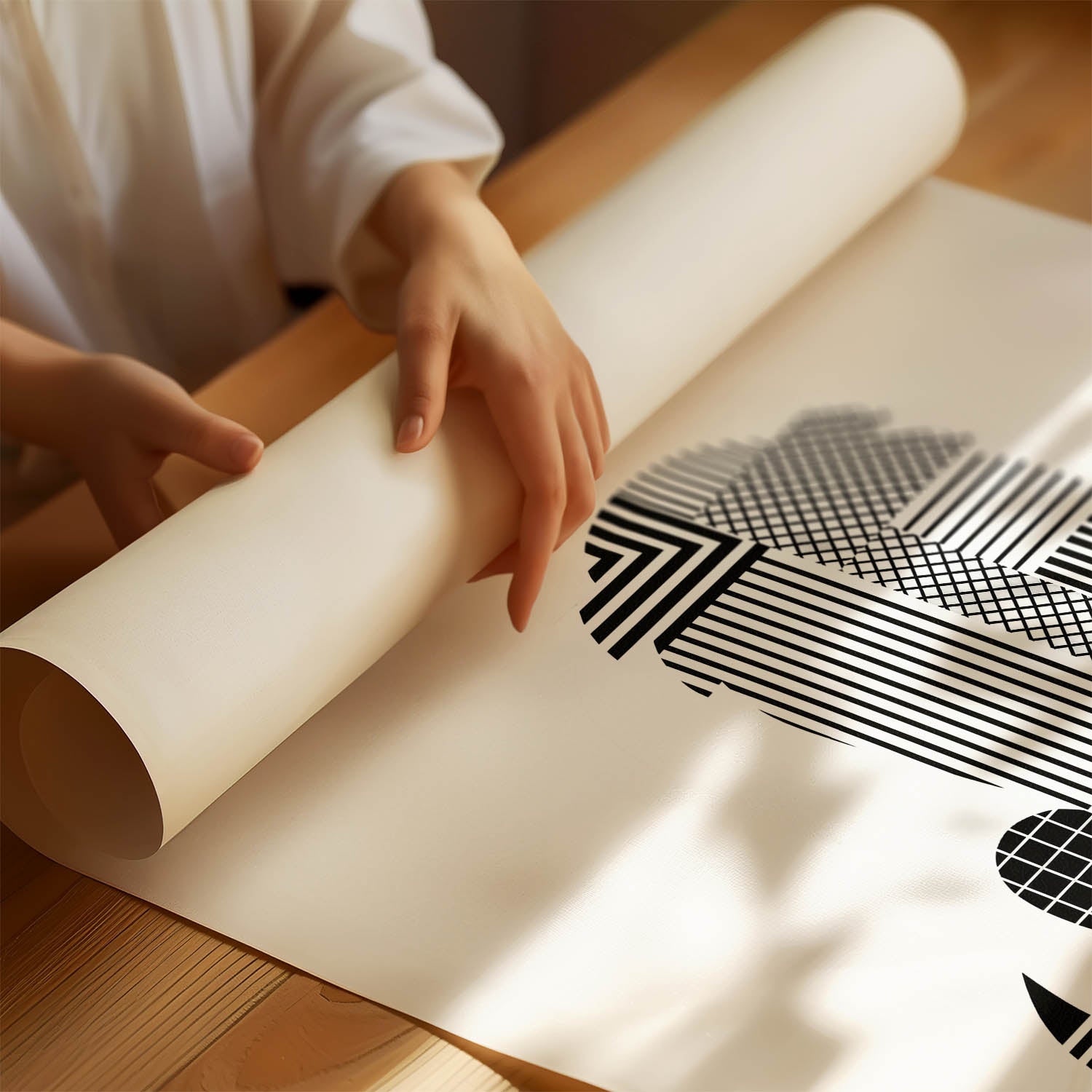 Maremma Geometric Line Art mockup