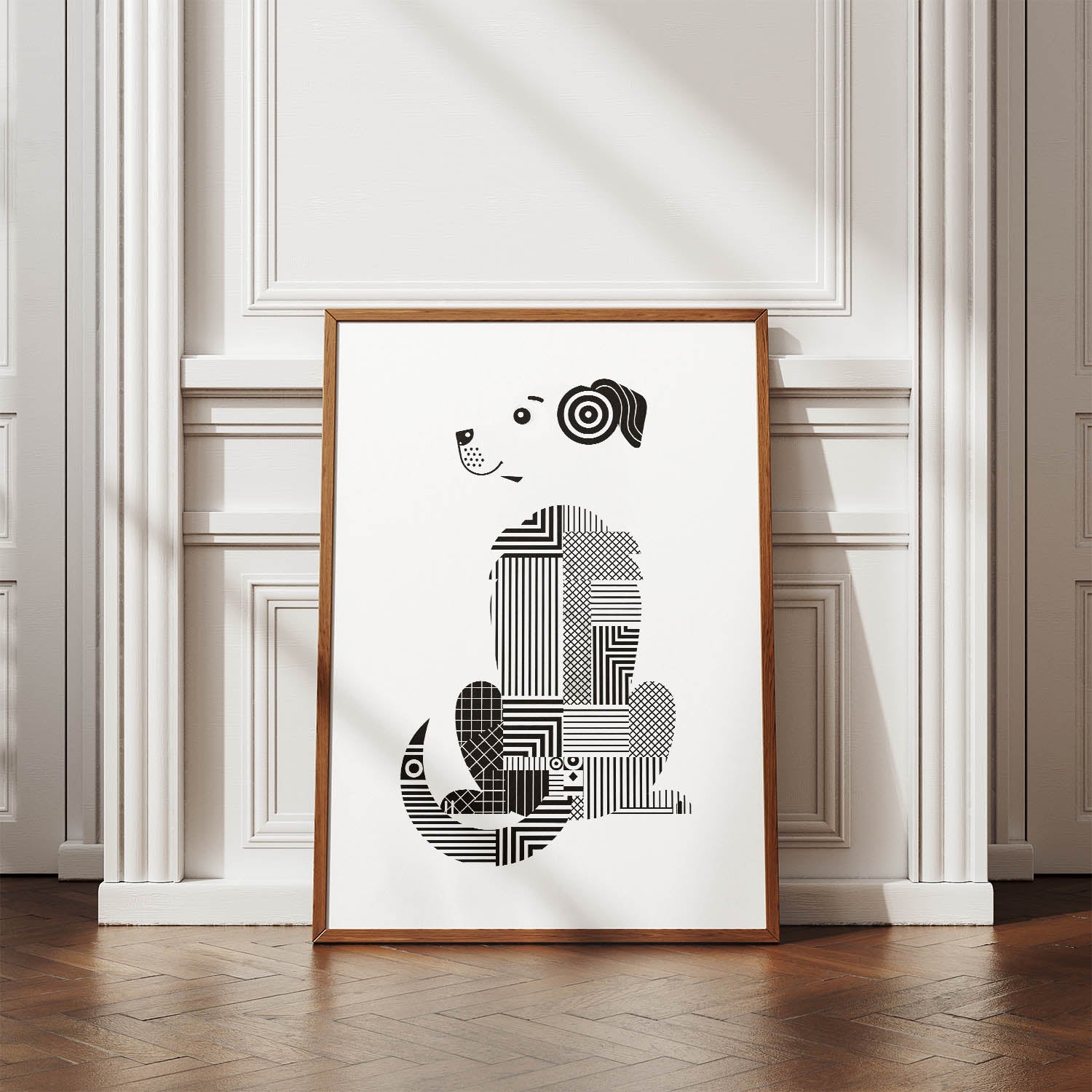 Maremma Geometric Line Art mockup