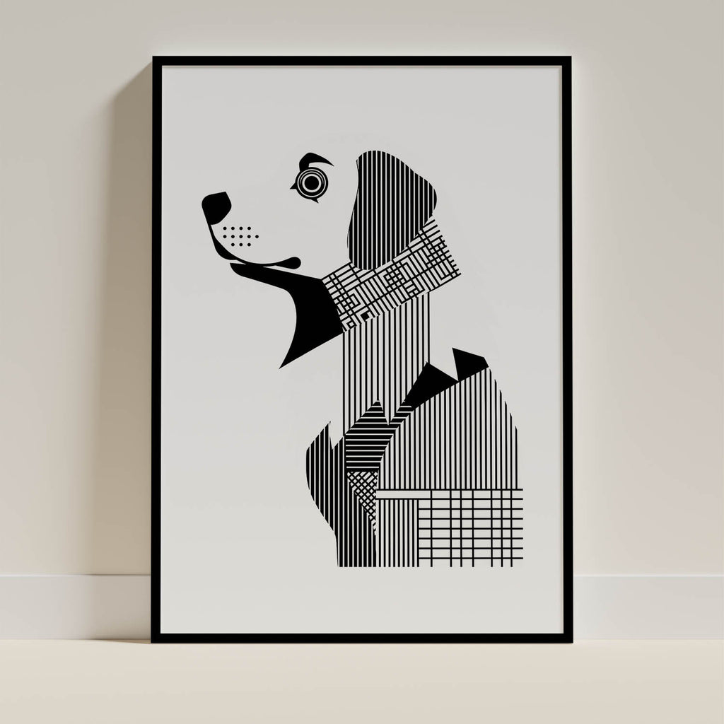 Maremma Geometric Line Art mockup
