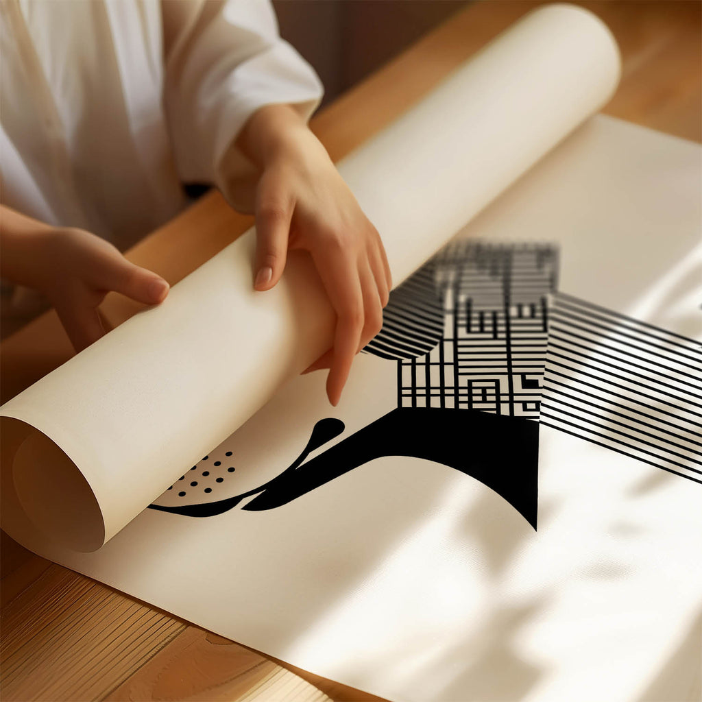 Maremma Geometric Line Art mockup