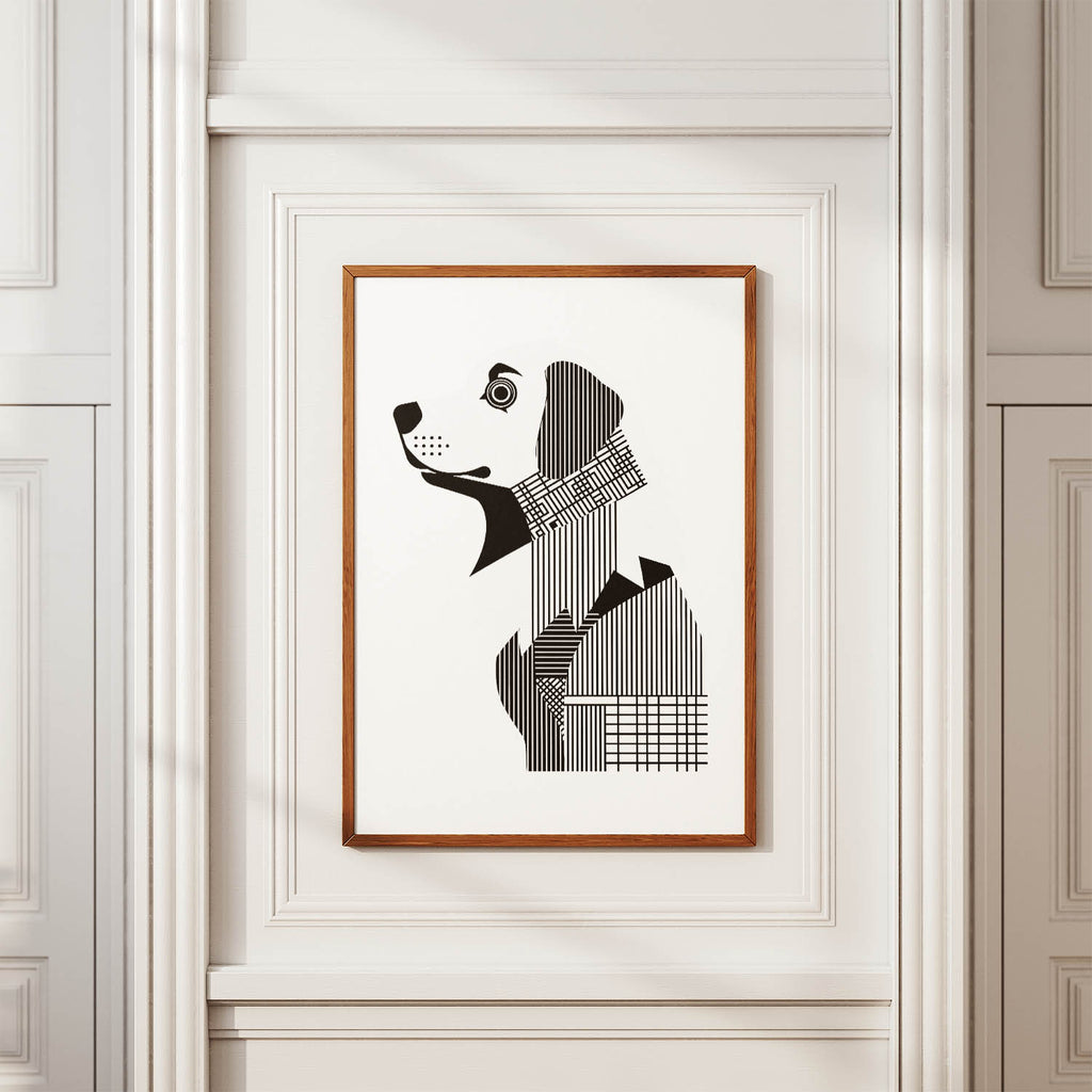 Maremma Geometric Line Art mockup