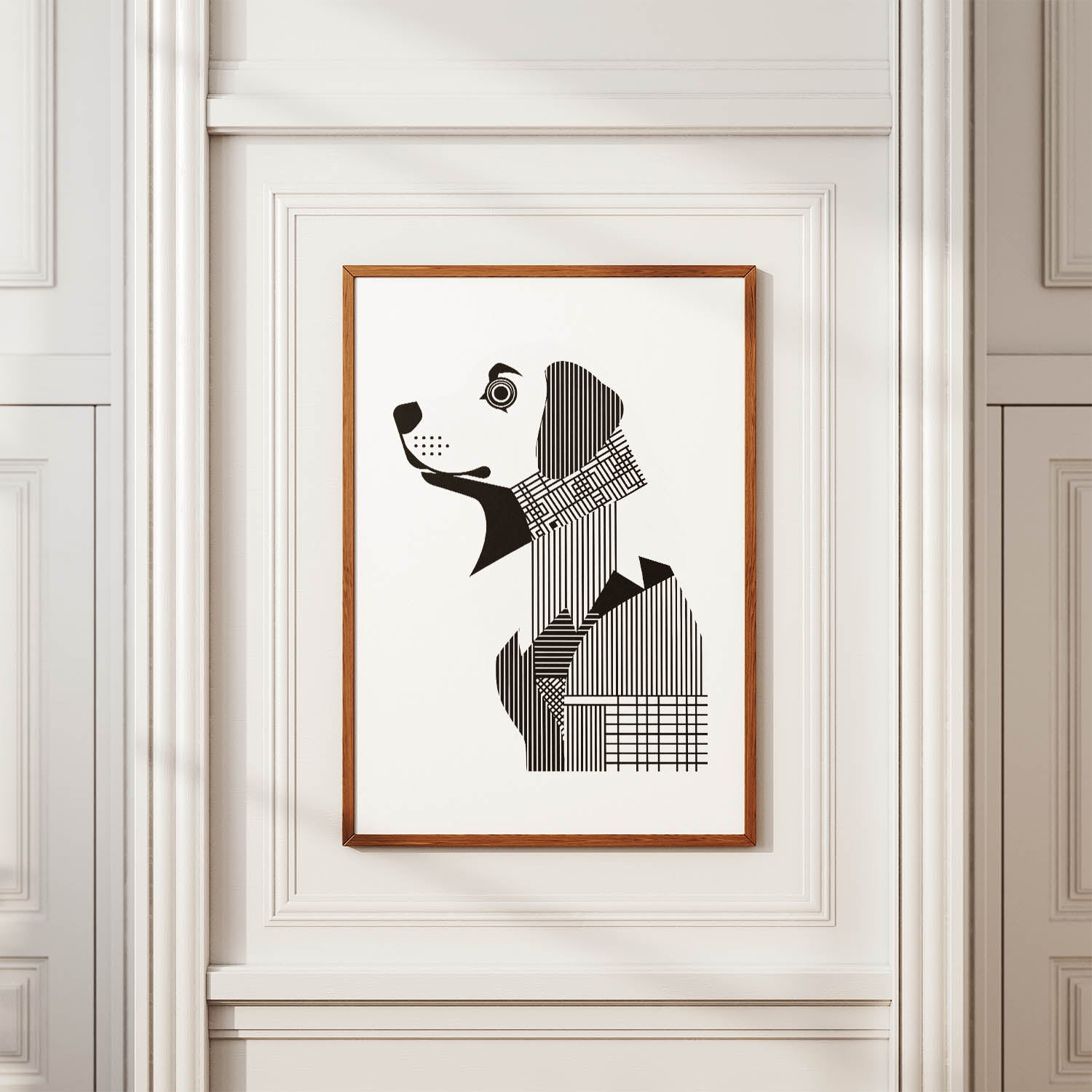 Maremma Geometric Line Art mockup