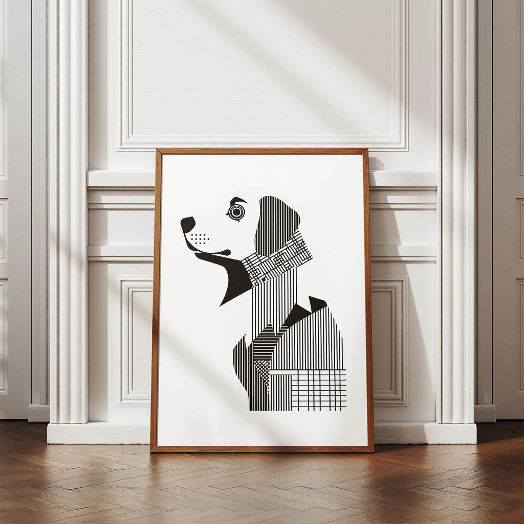 Maremma Geometric Line Art mockup