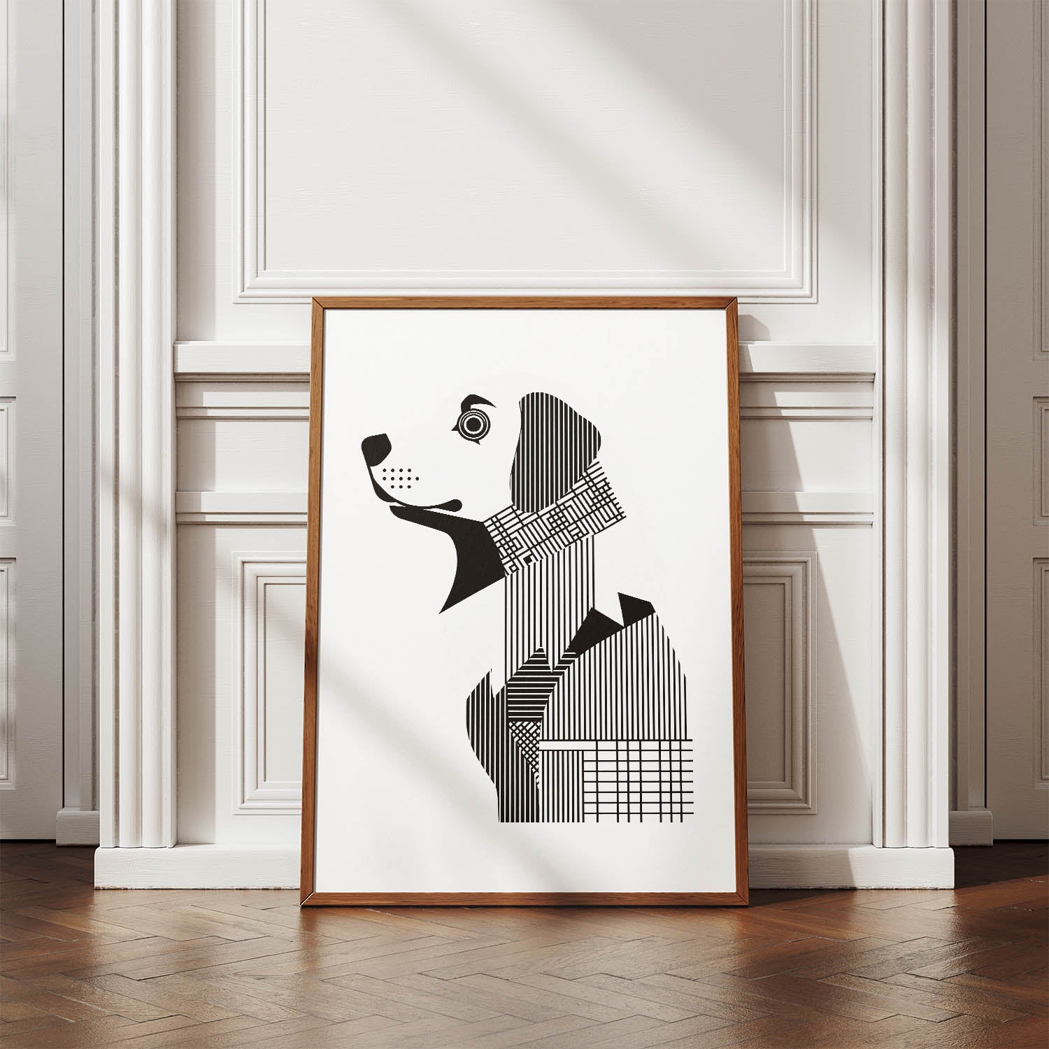 Maremma Geometric Line Art mockup