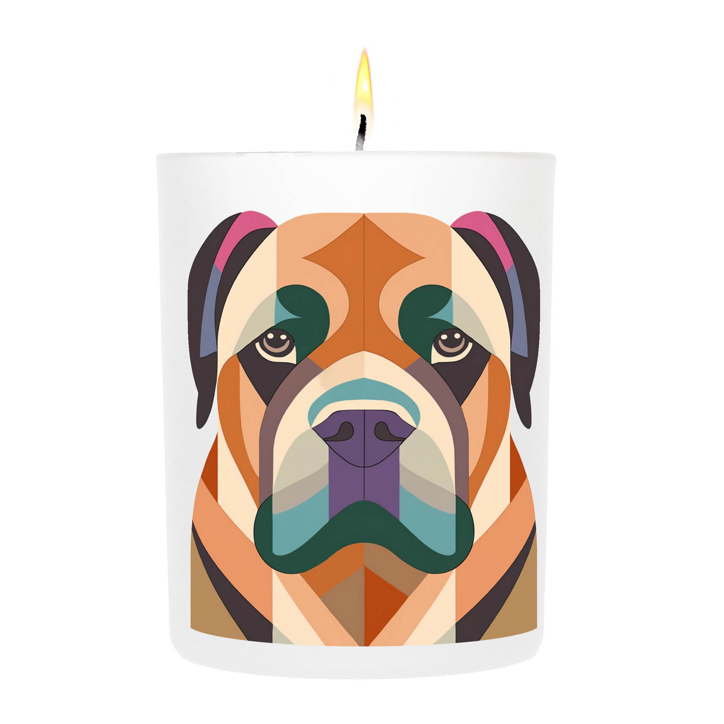 Mastiff Graphic Bold Dog Candle