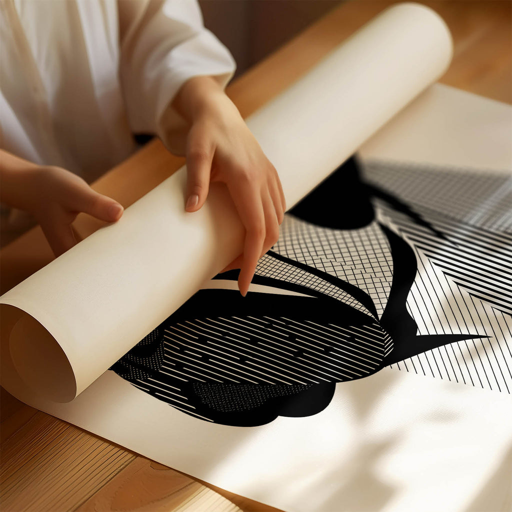 Mastiff Geometric Line Art mockup