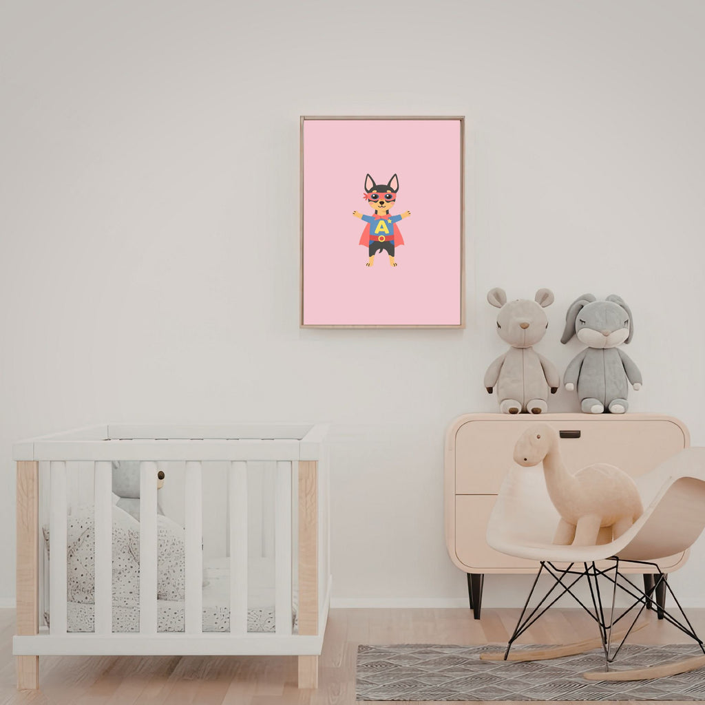 Miniature Pinscher Kids Nursery Wall Art Print Bundle — 22 Dog Costume Designs, 5 Colours, 6 Print Sizes | Digital Download