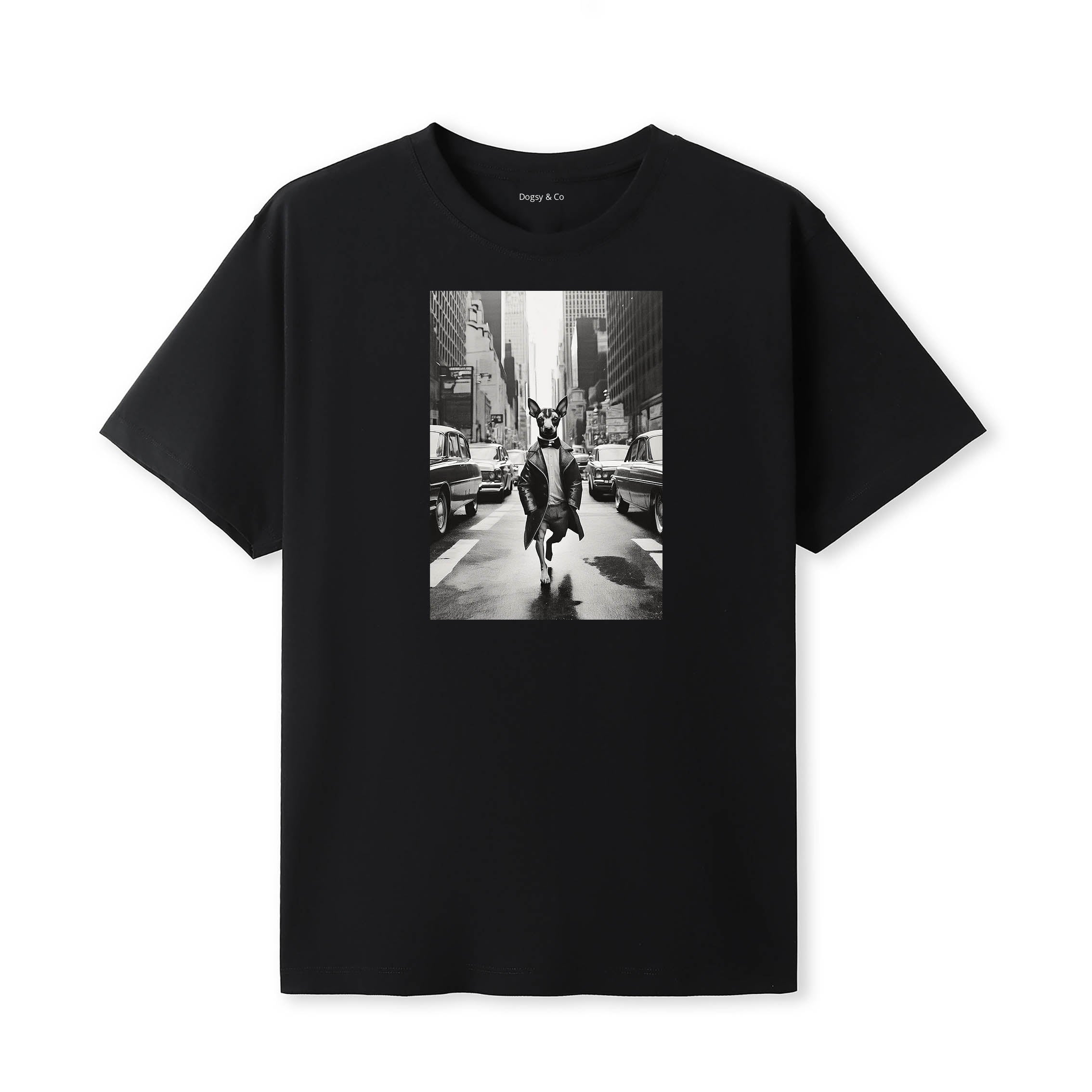 Miniature Pinscher Dogsy Dean T-Shirt Black