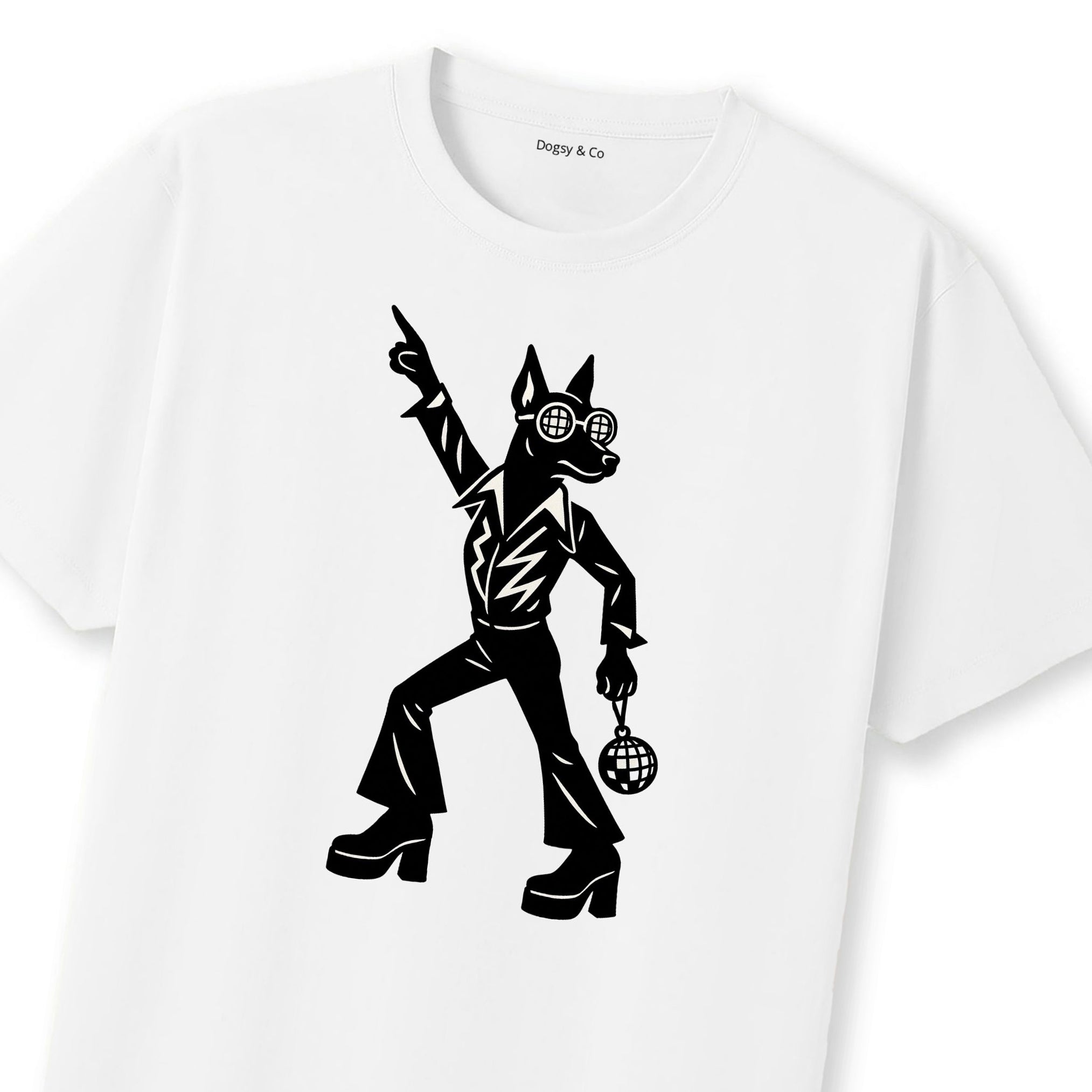 Miniature Pinscher Disco Doggo T-Shirt | Dogsy & Co