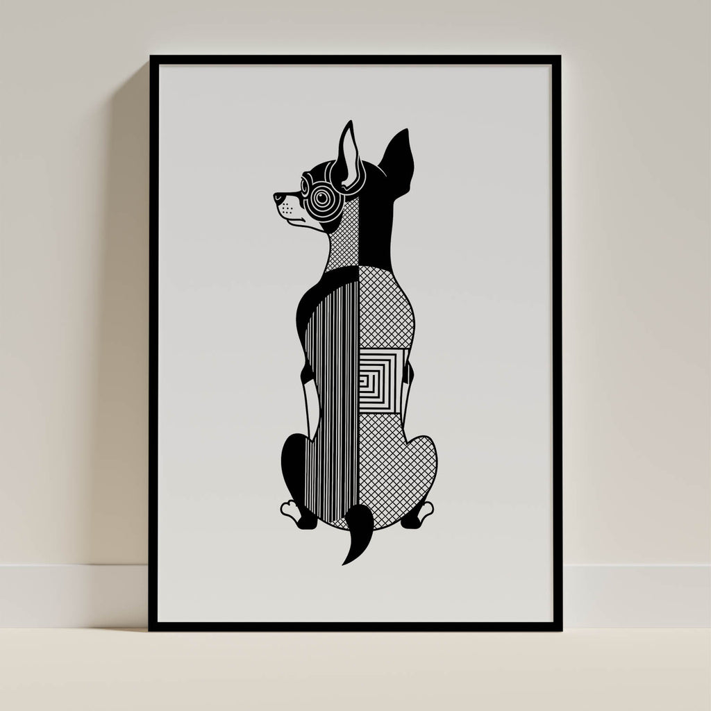 Miniature Pinscher Geometric Line Art mockup