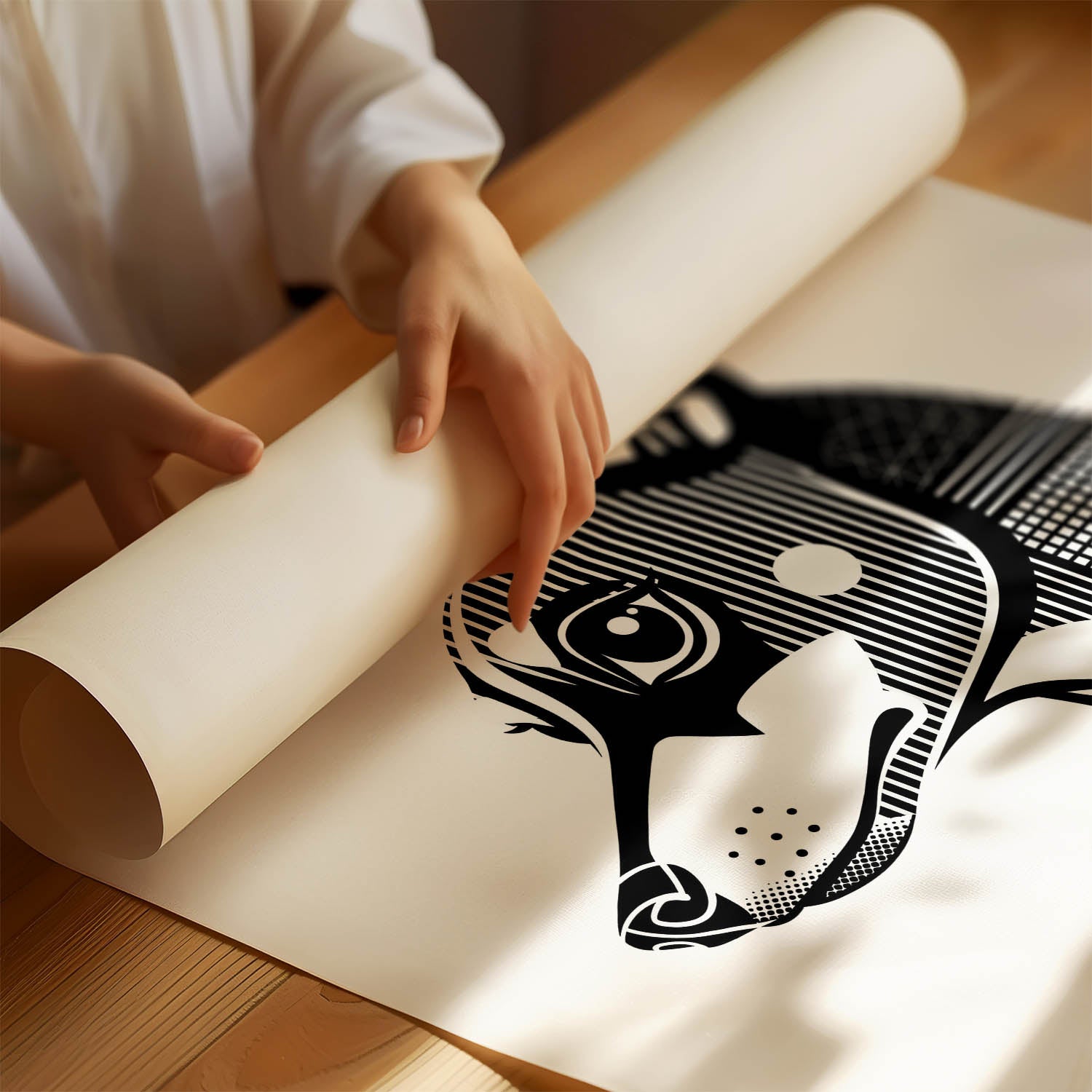 Miniature Pinscher Geometric Line Art mockup
