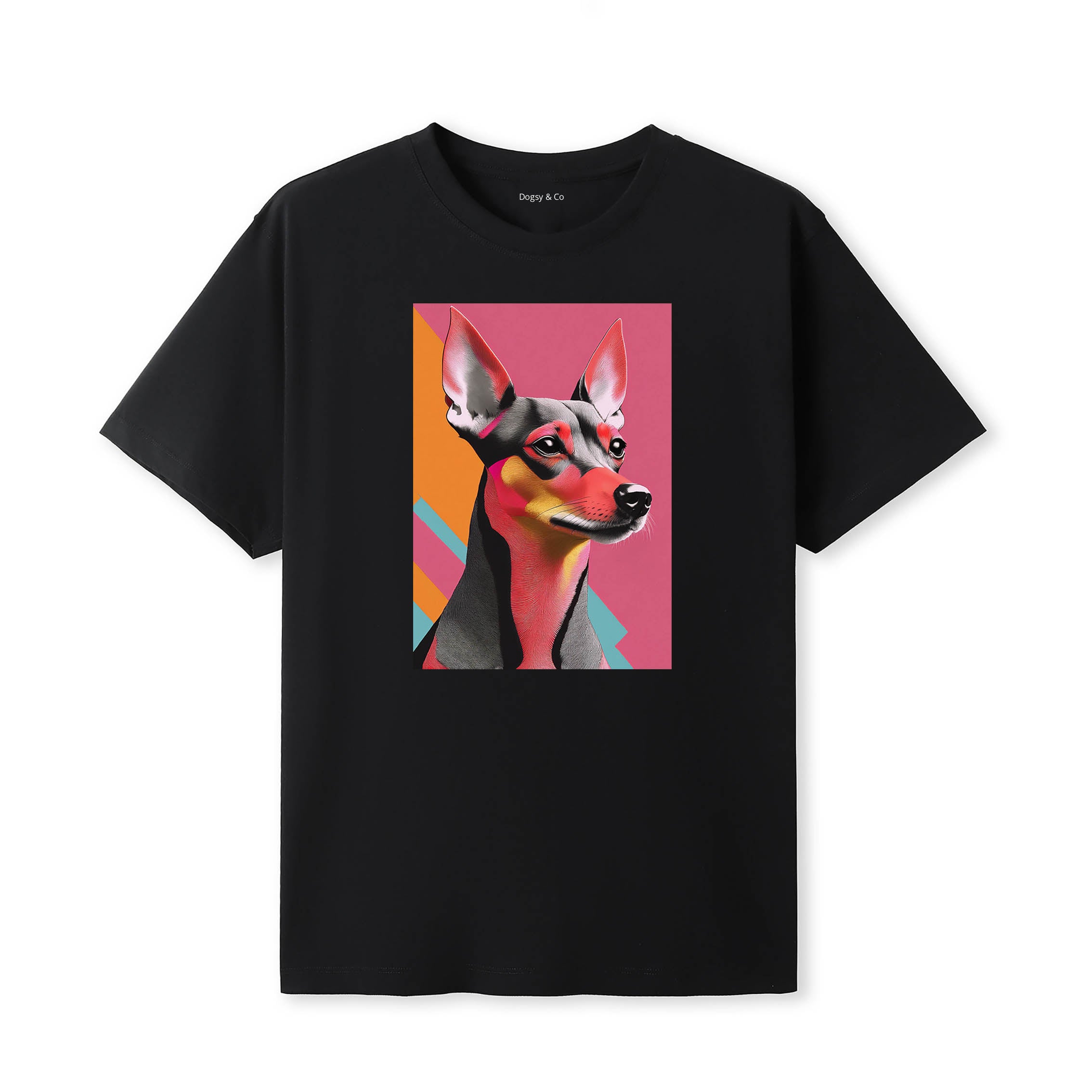 Miniature Pinscher Mod Pop Dogs T-Shirt Artwork