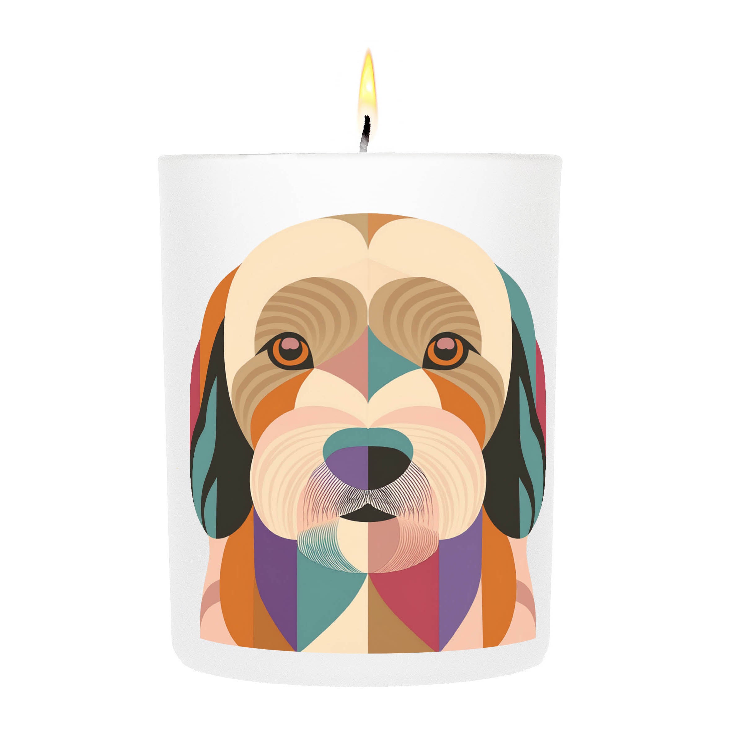 Moodle Graphic Bold Dog Candle