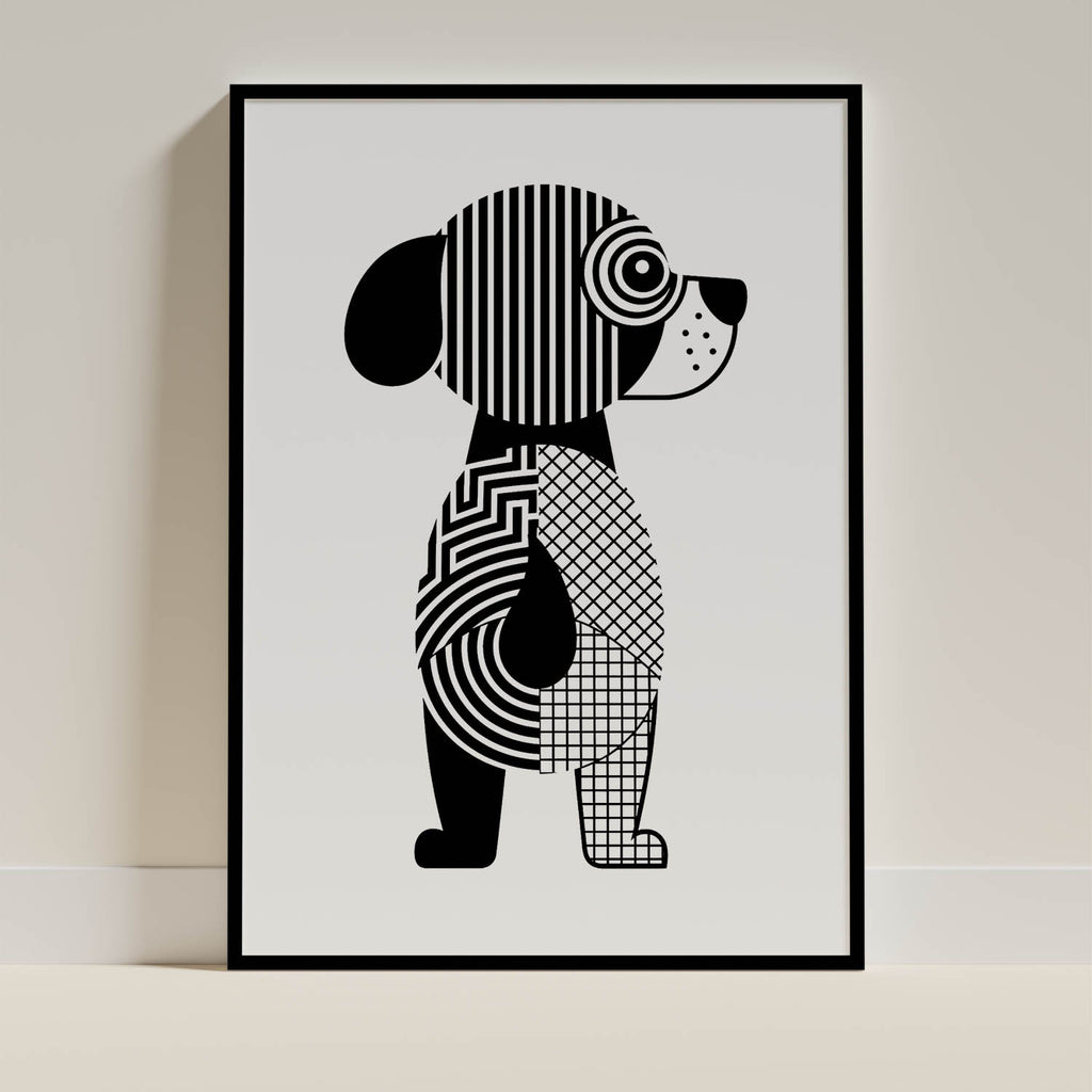 Moodle Geometric Line Art mockup
