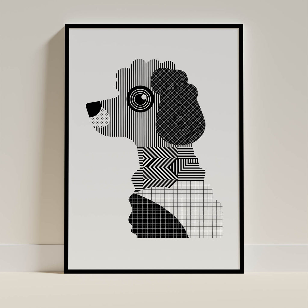 Moodle Geometric Line Art mockup