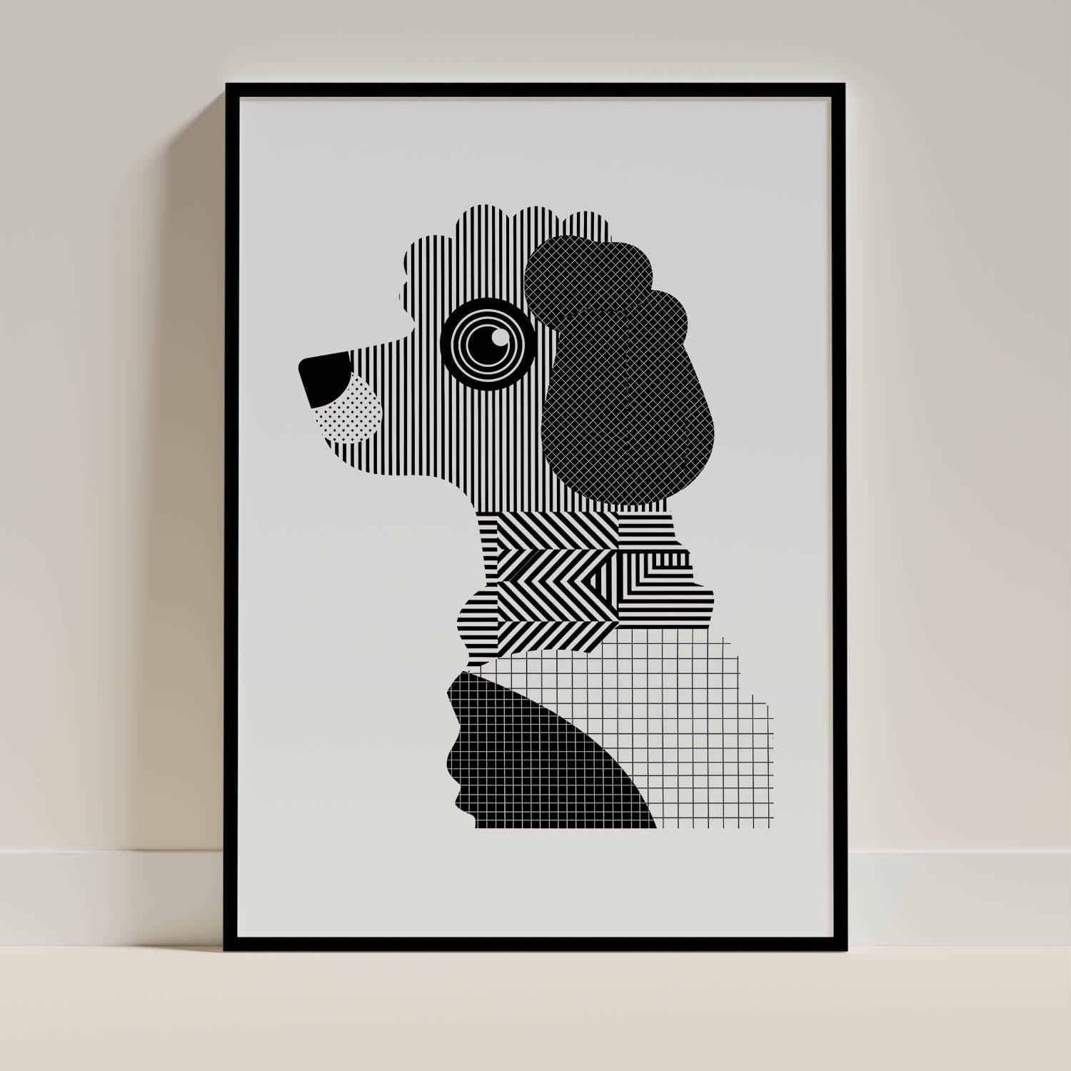 Moodle Geometric Line Art mockup