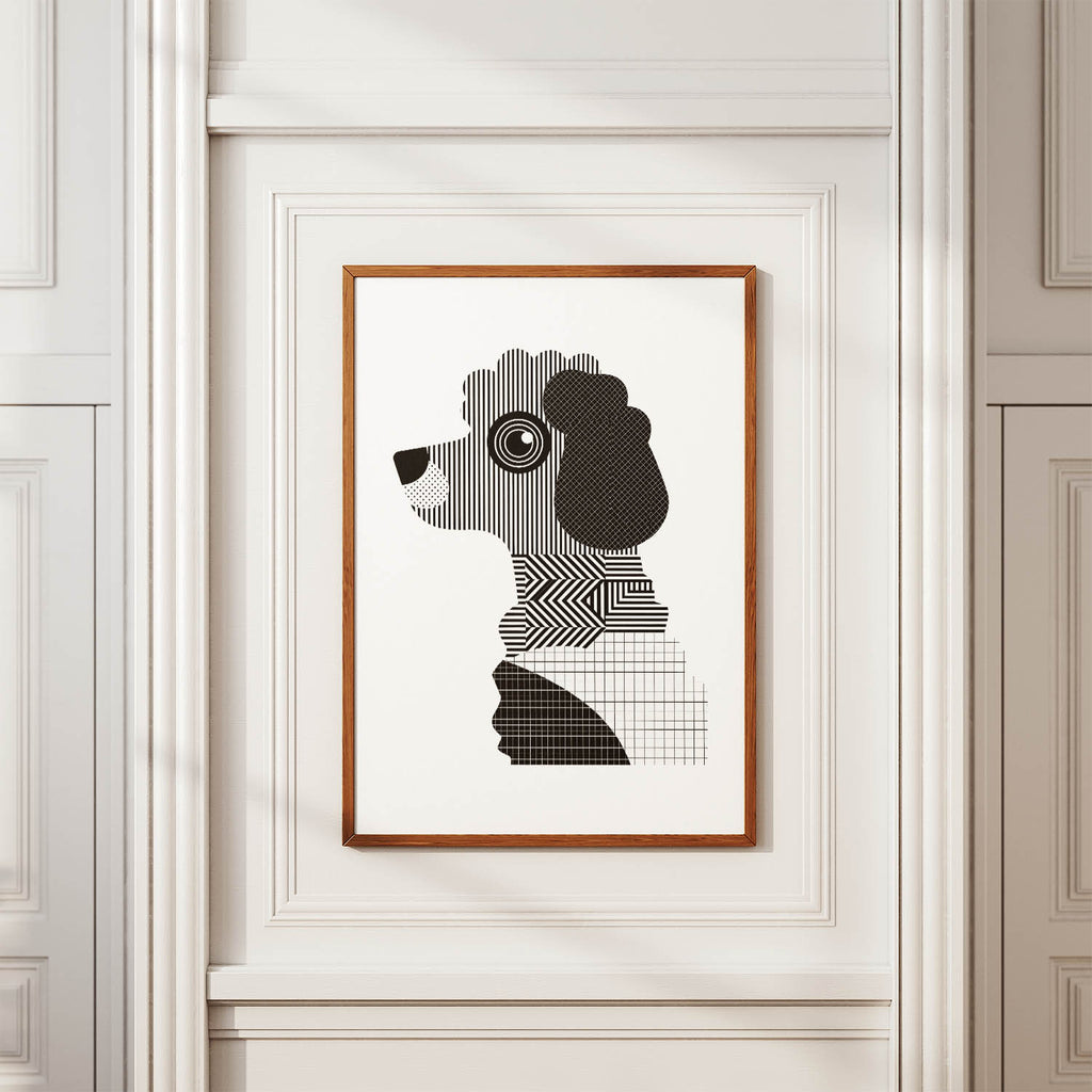 Moodle Geometric Line Art mockup