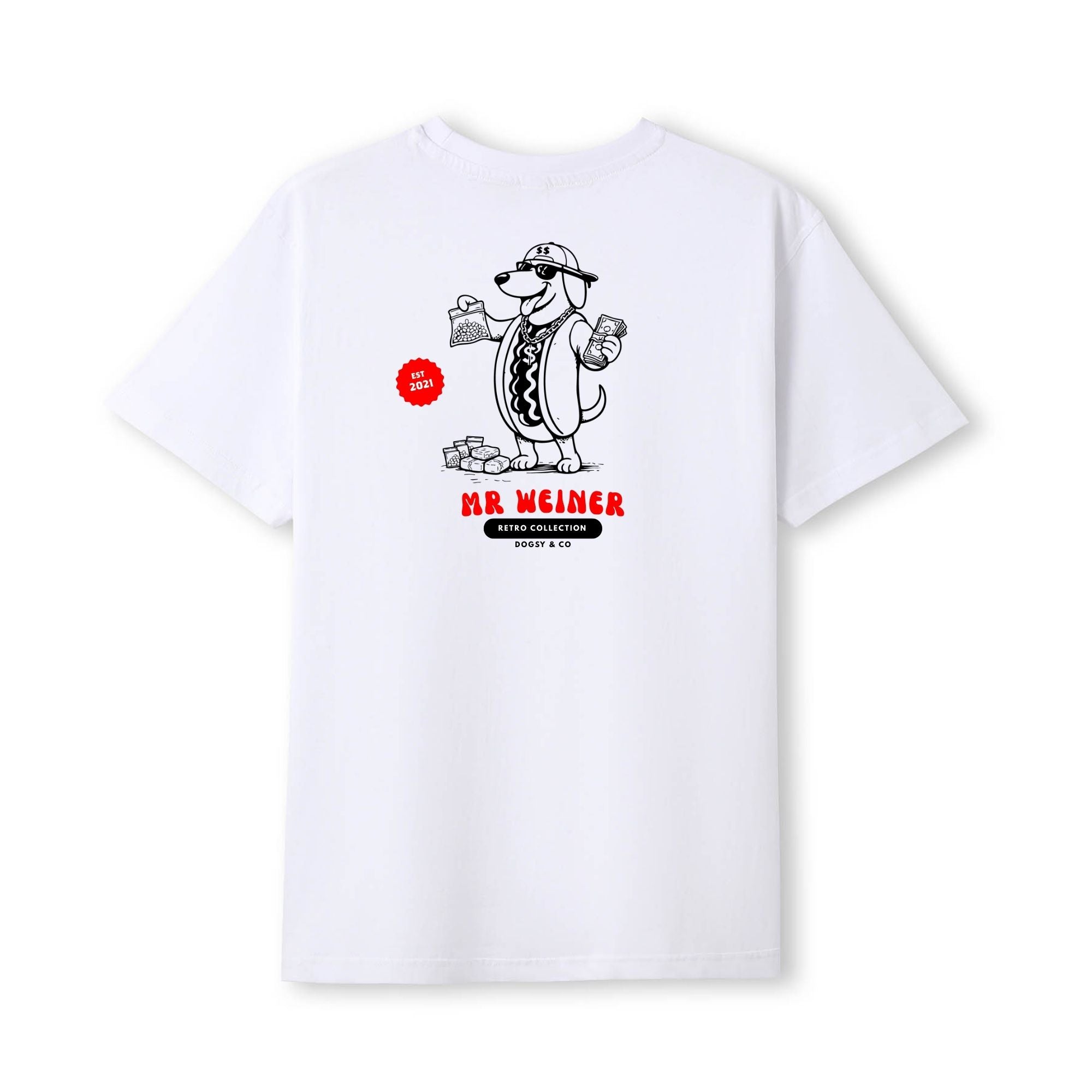 Mr Weiner The Dealer™ Funny Dachshund T‑Shirt